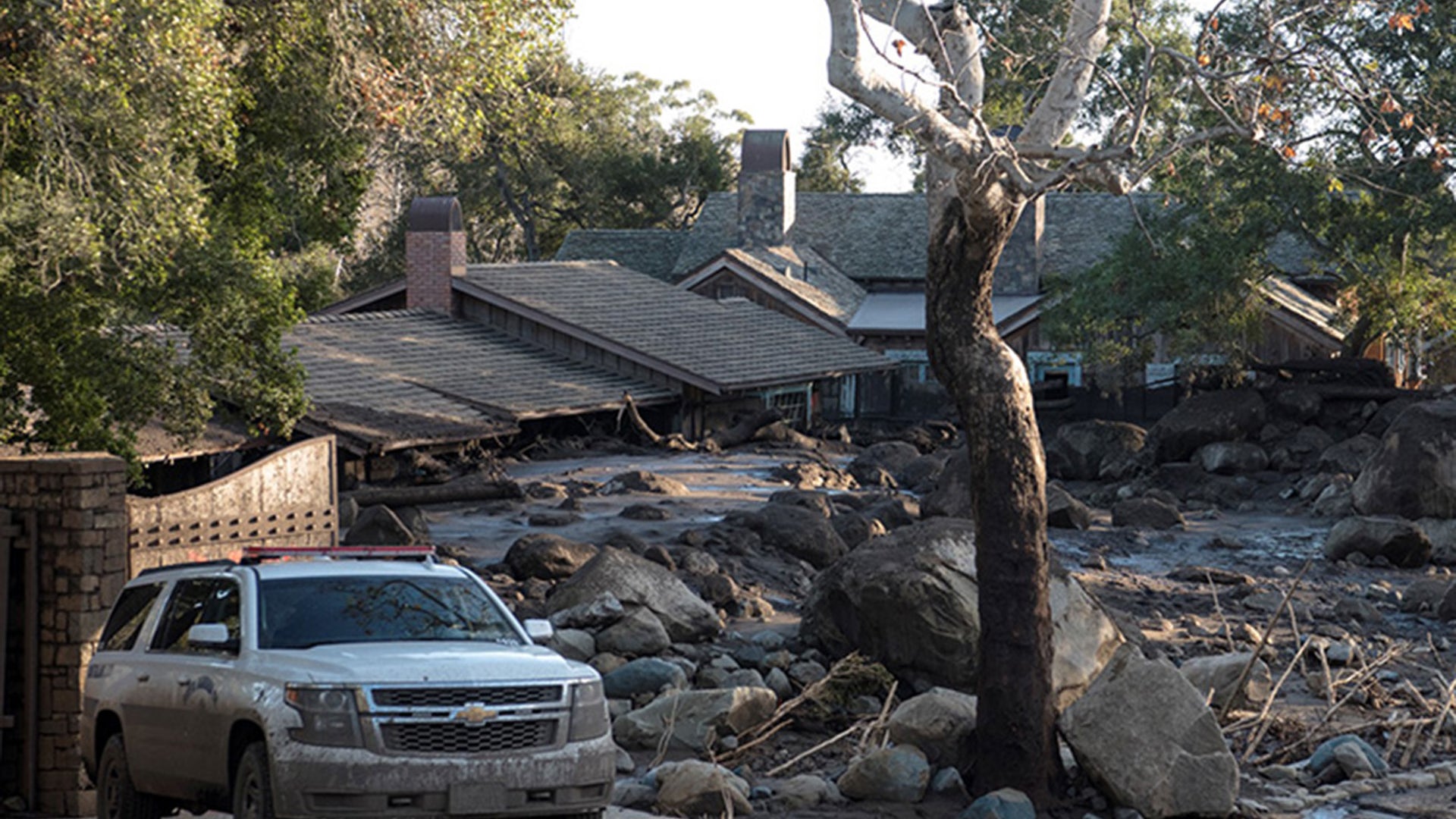 The mudslides are the result of a powerful rainstorm that hit the state’s southern region on Monday