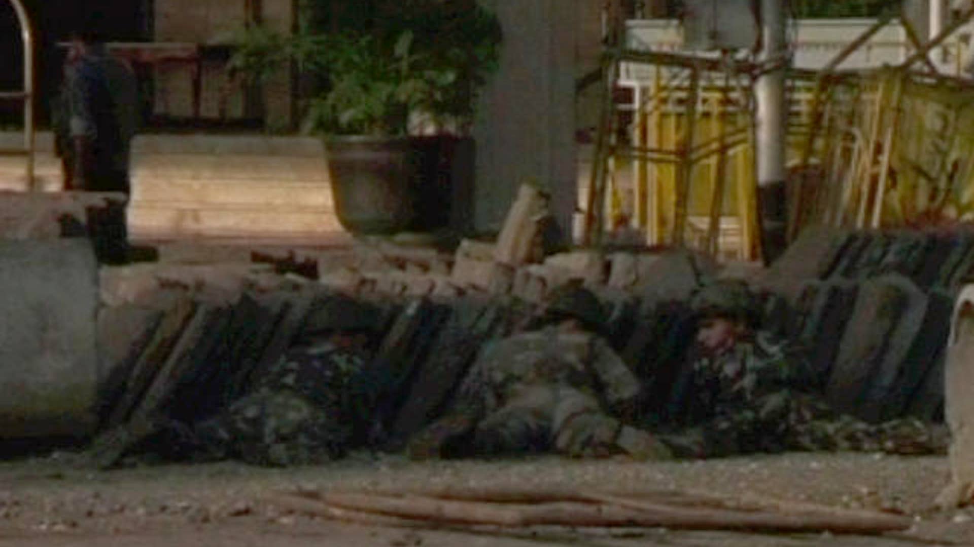 Soldiers Outside Taj Hotel