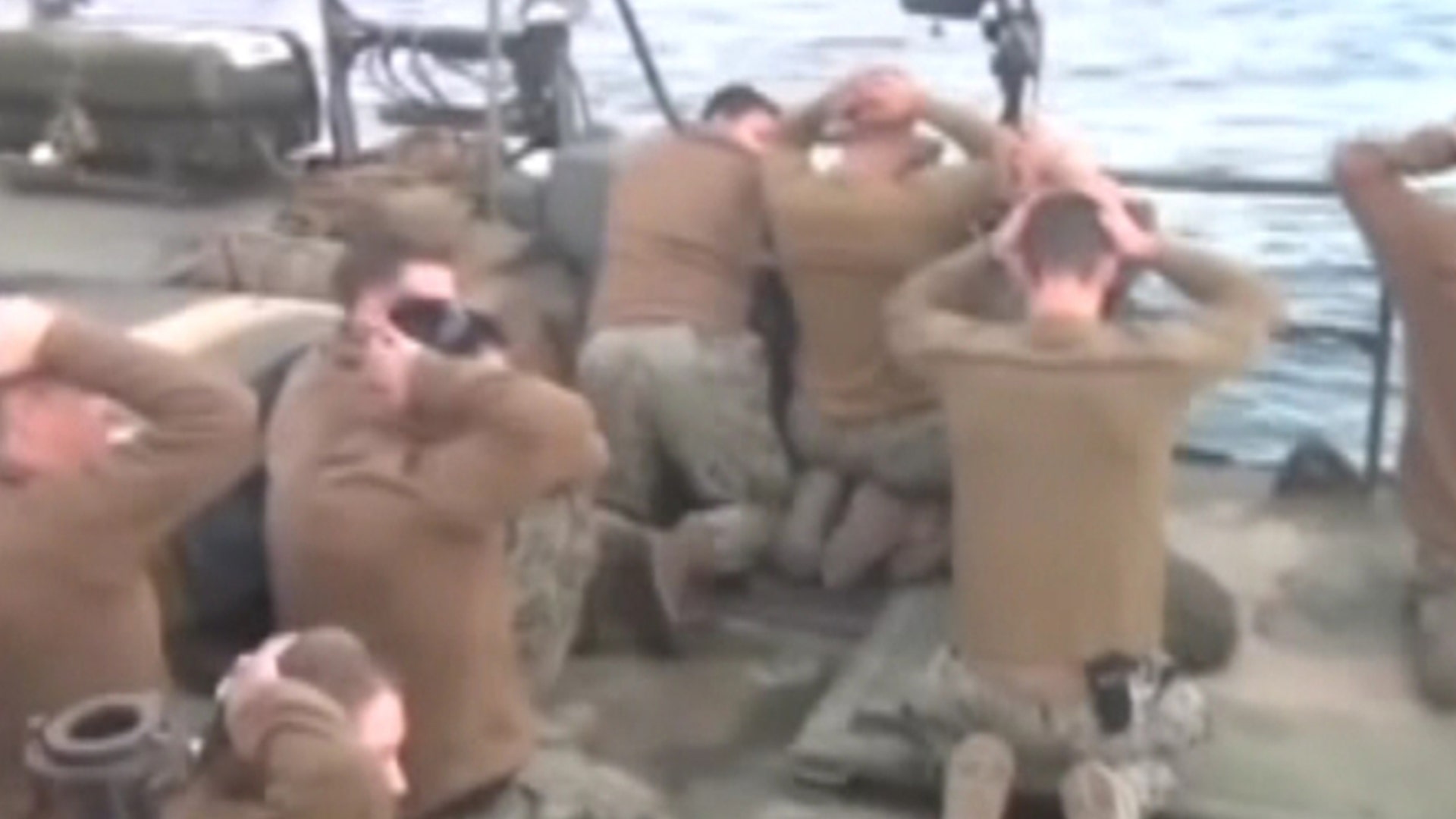 Iran releases photos of the detainment of 10 US Navy sailors in Iranian waters