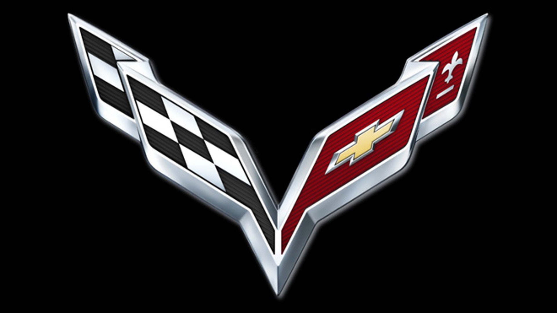 2005 Corvette Crossed Flag Logo