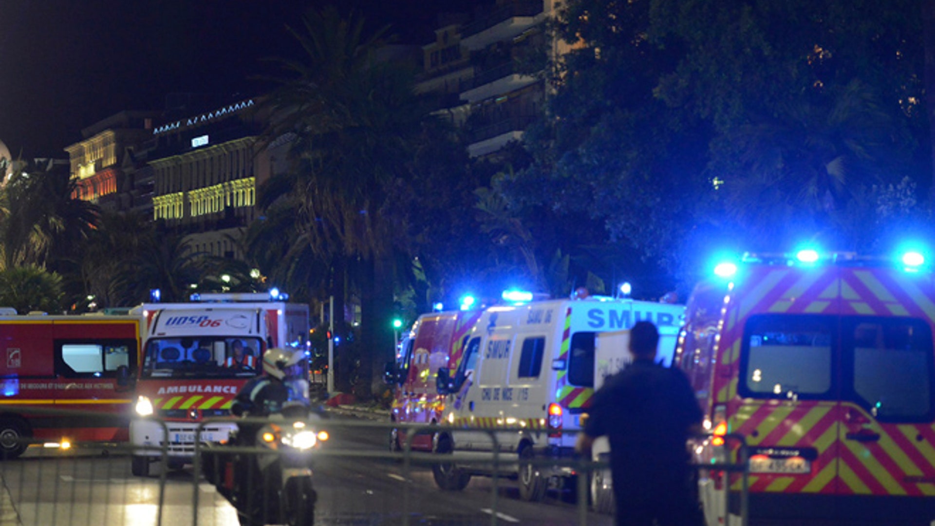 Emergency response in Nice, France.