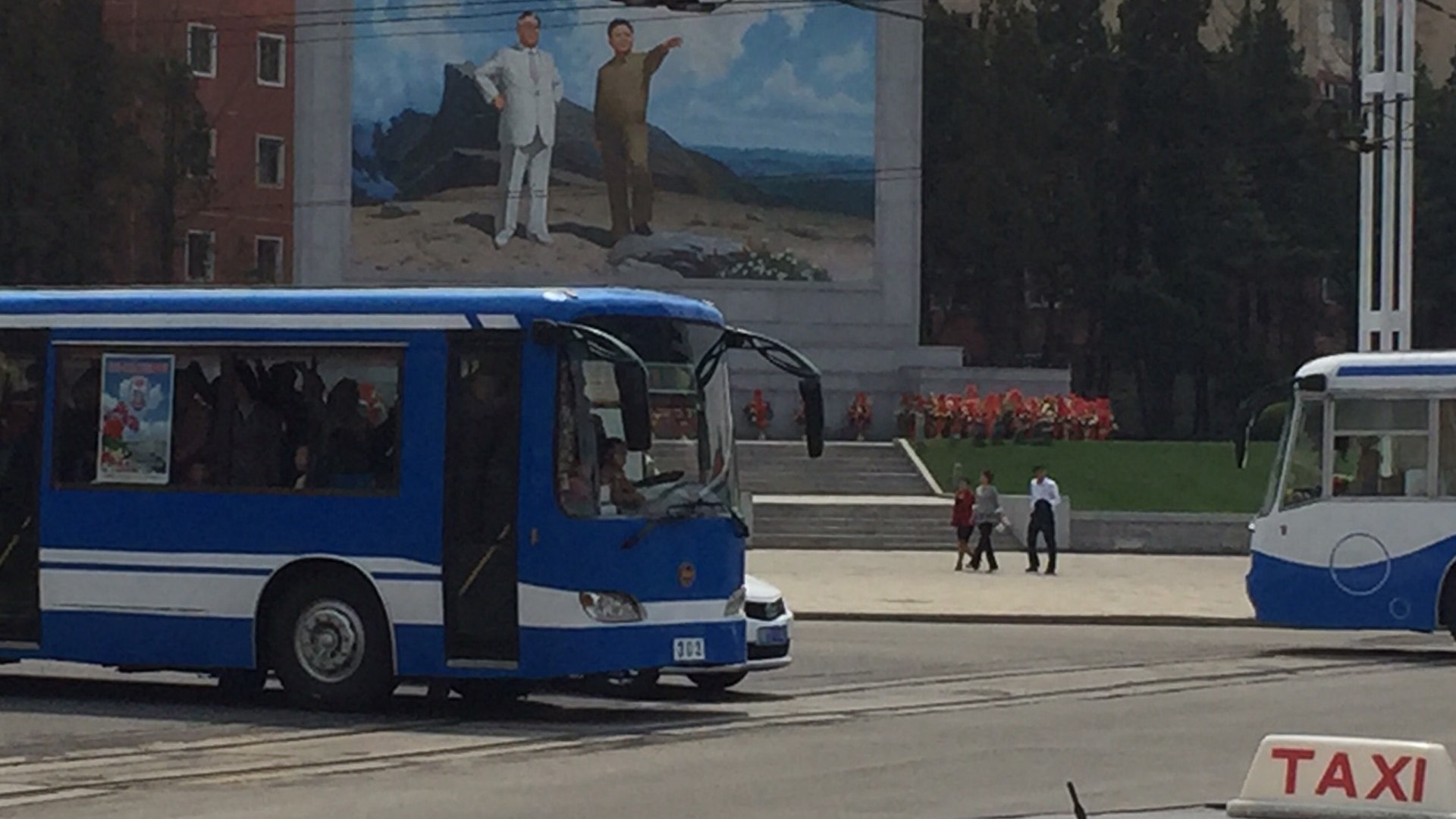 Streets of Pyongyang on April 2017