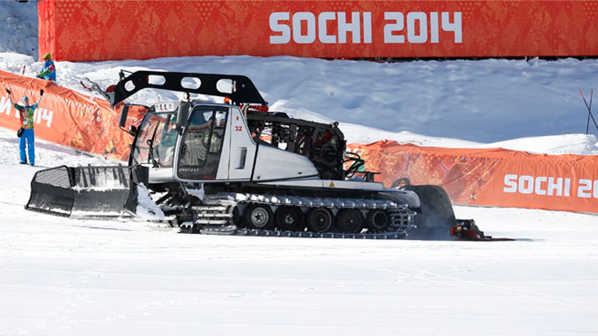 Alpine Skiinig finish area