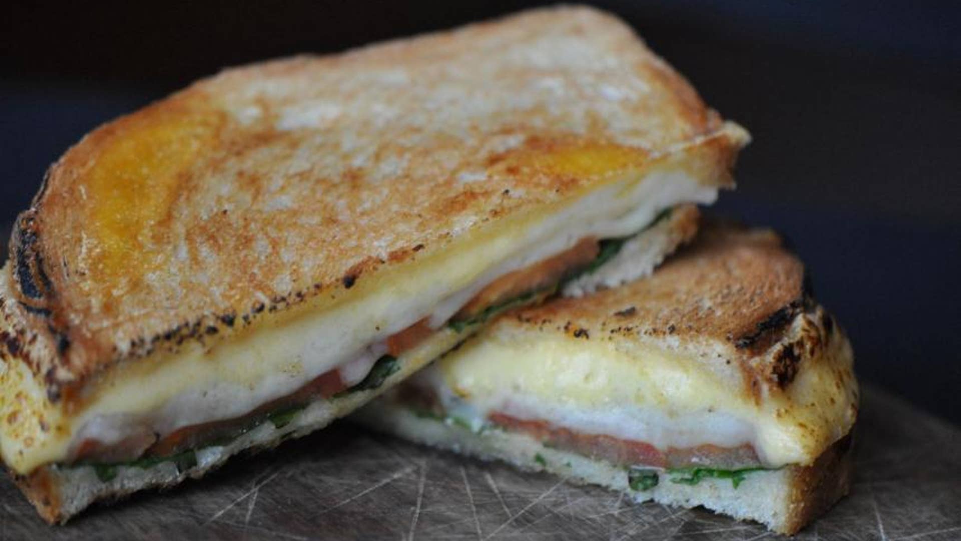 Olympic Three-Cheese Grilled Cheese