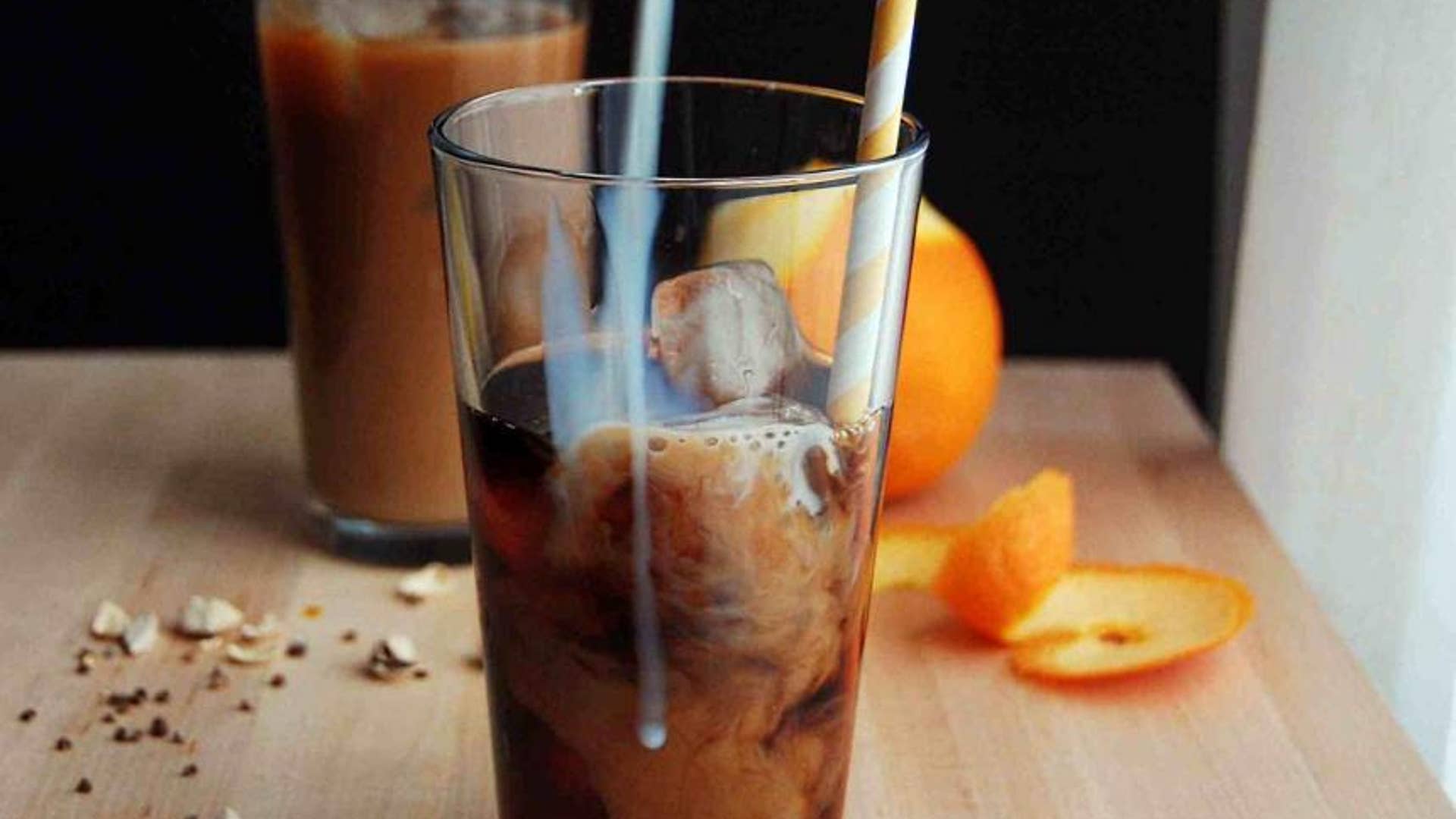 Orange and Cardamom Infused Cold-Brewed Coffee