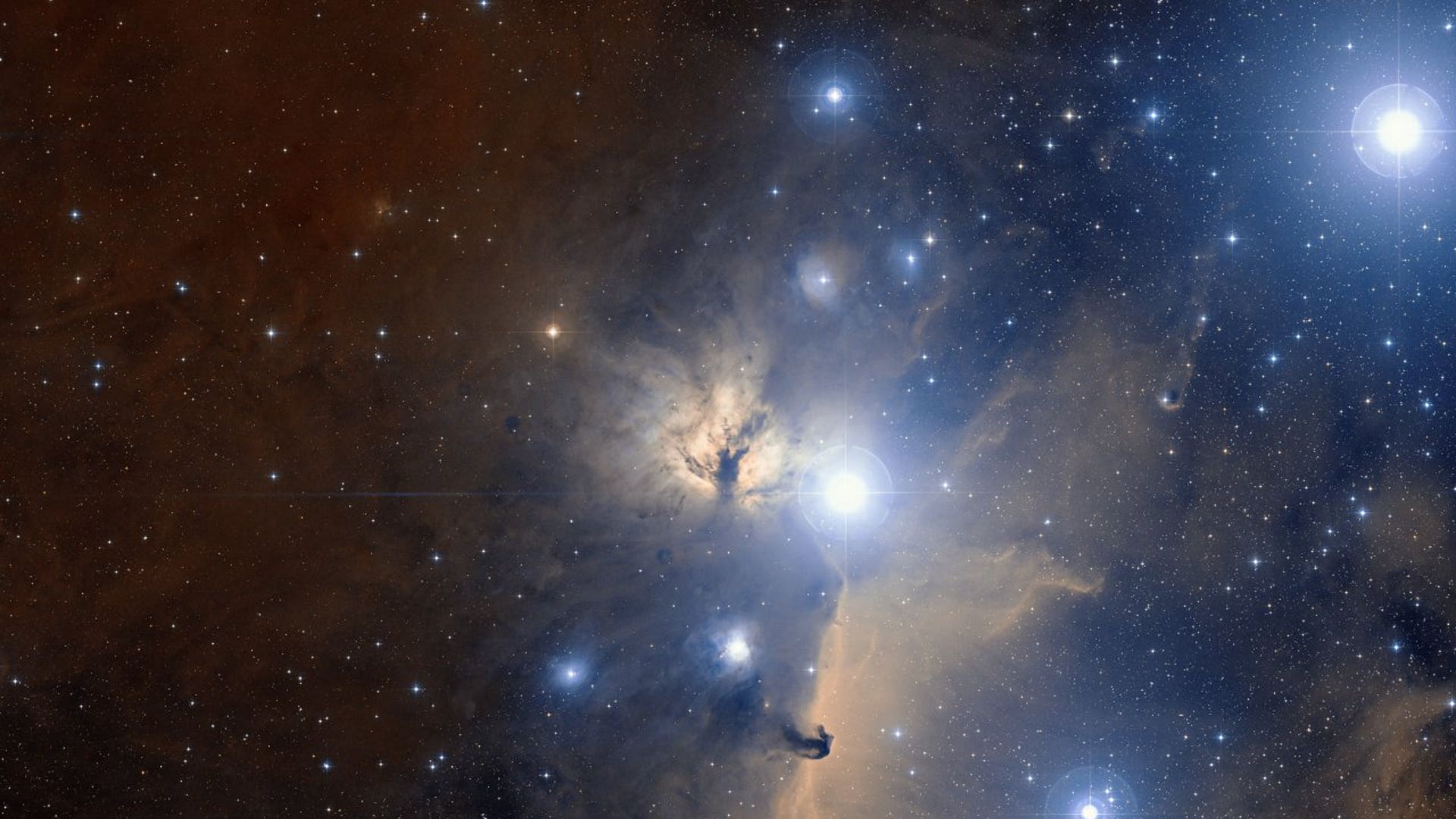 Orion’s Belt and the Flame Nebula