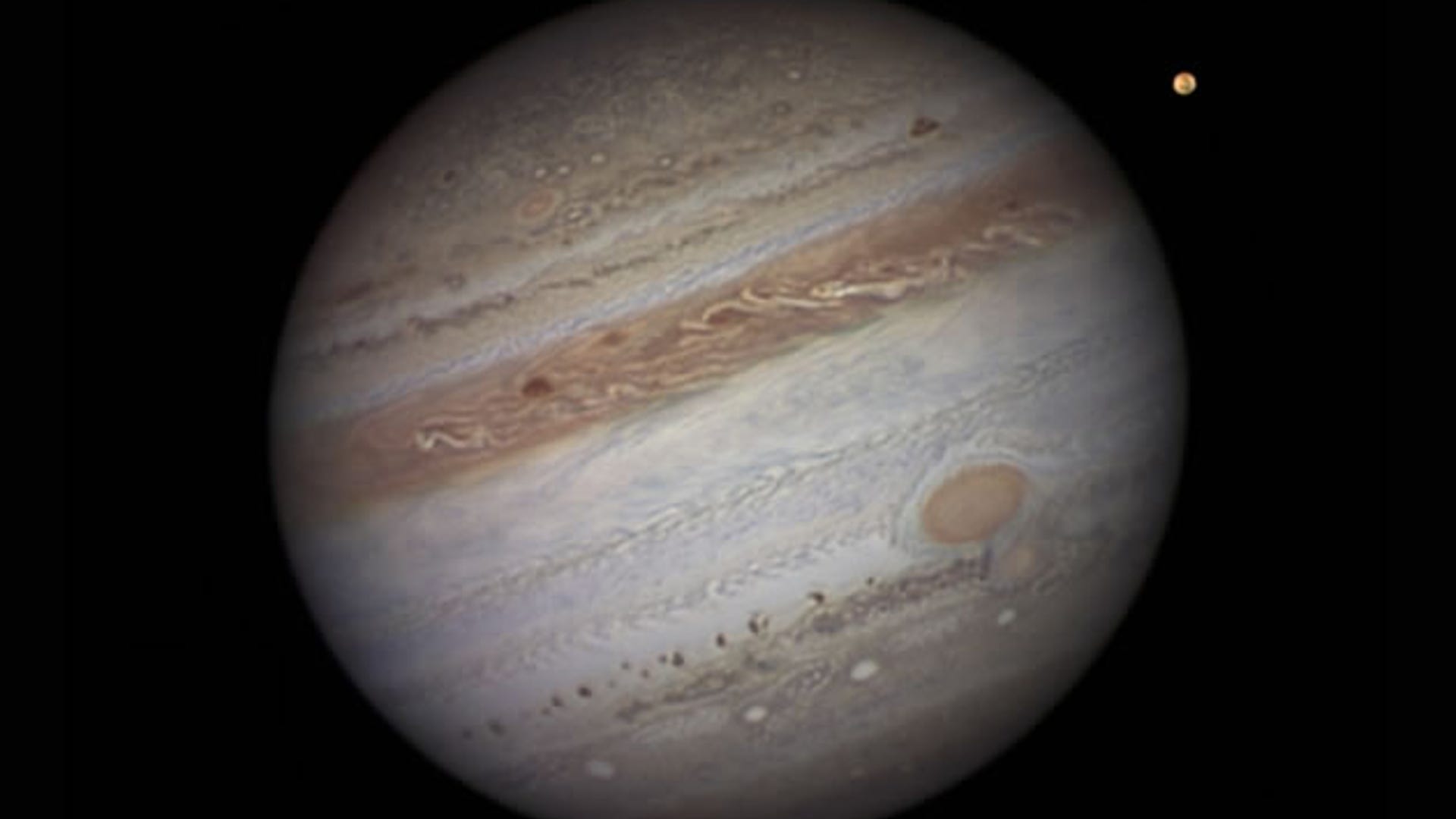 Jupiter With Lo and Ganymede (Our Solar System Winner)