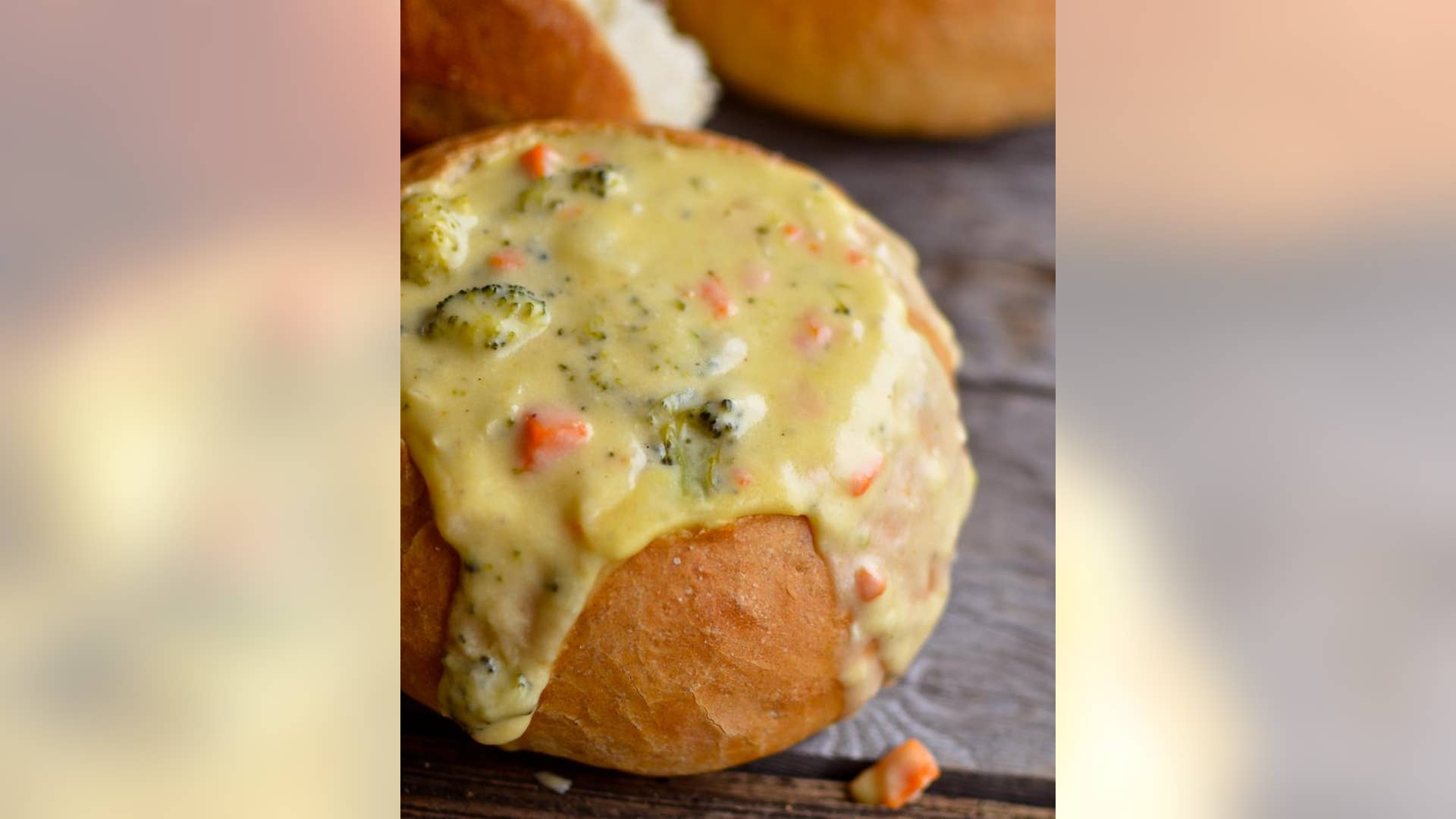 Panera Broccoli Cheddar Soup and Bread Bowl