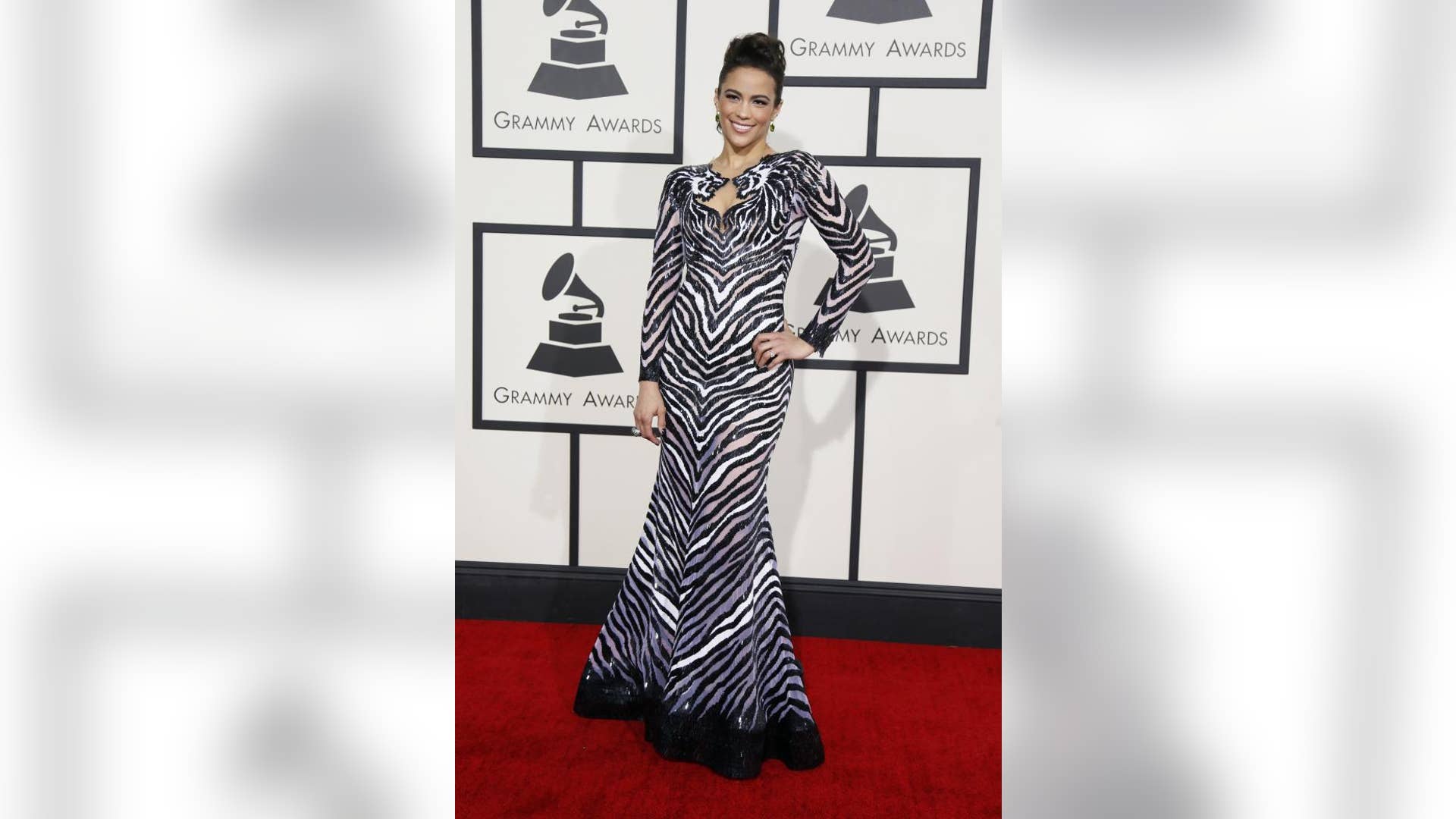 Paula Patton's Zebra-Lion Dress