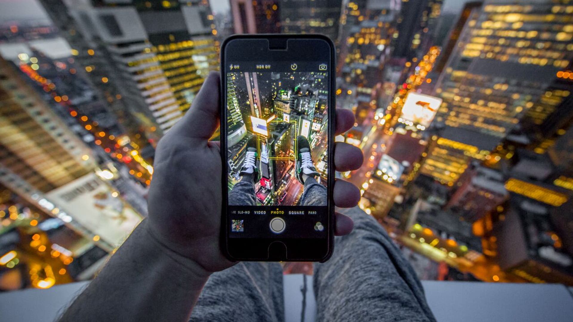 Bright lights in a big city.