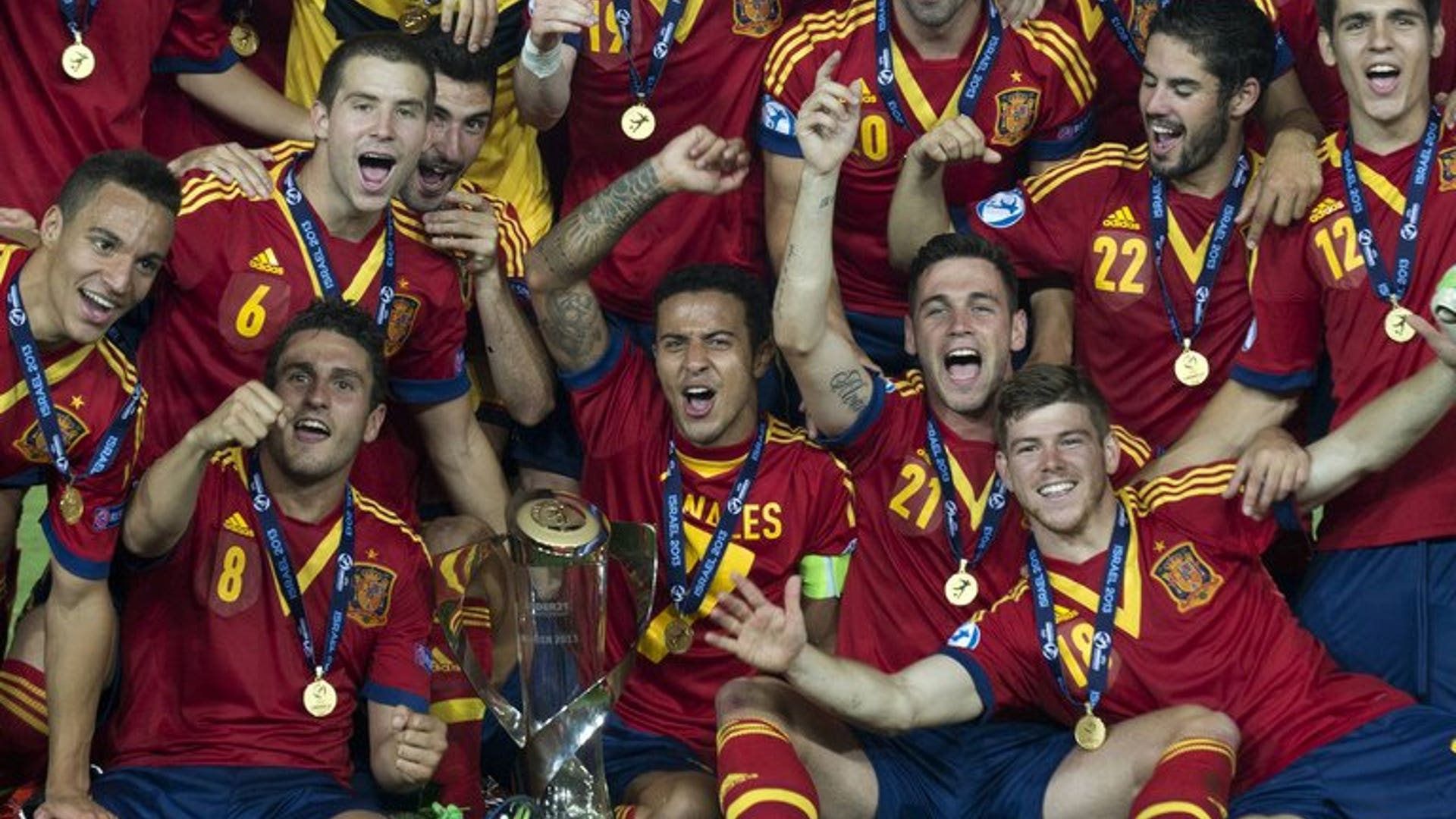 Trophy celebration