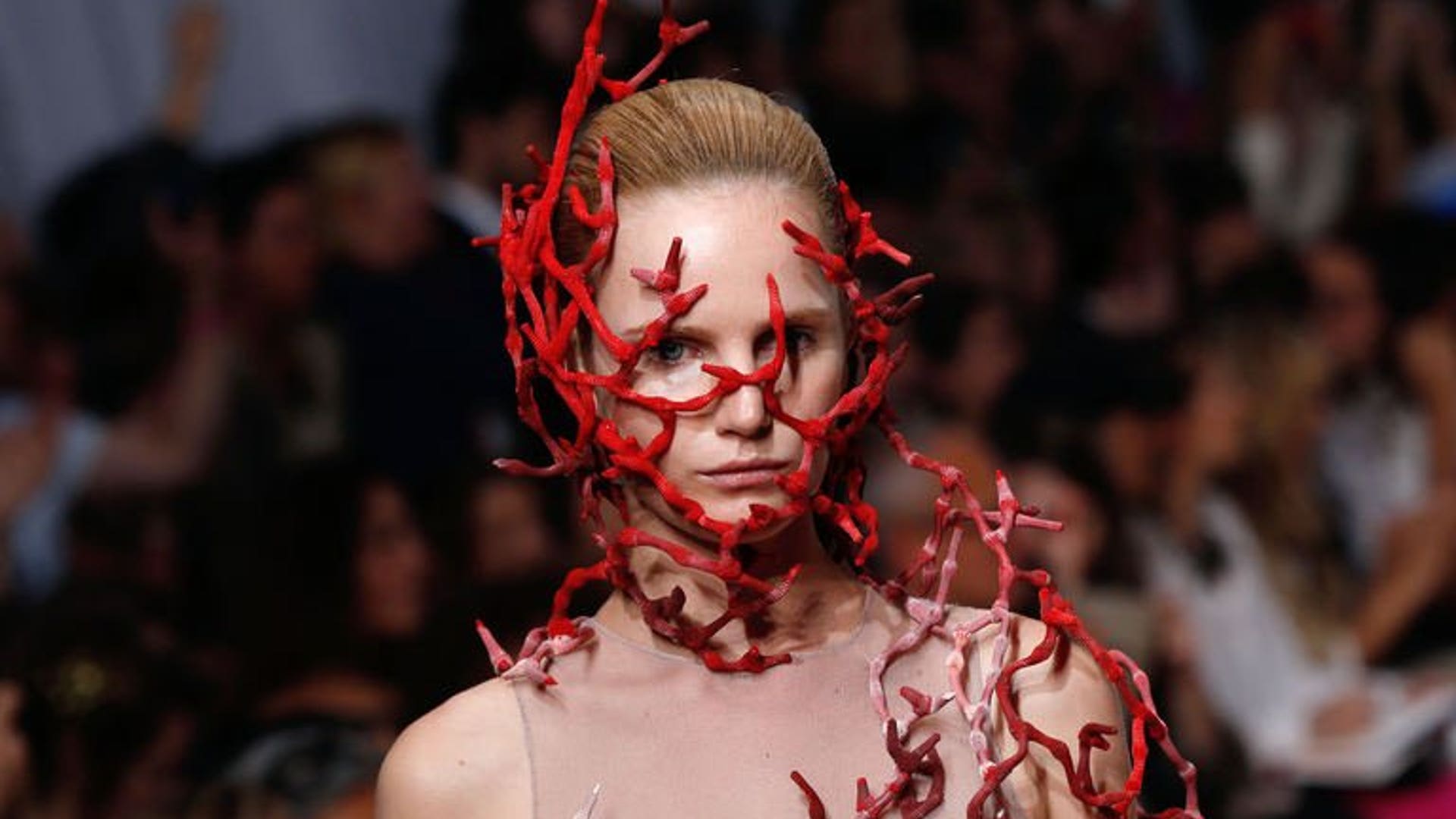 Couture all over her face