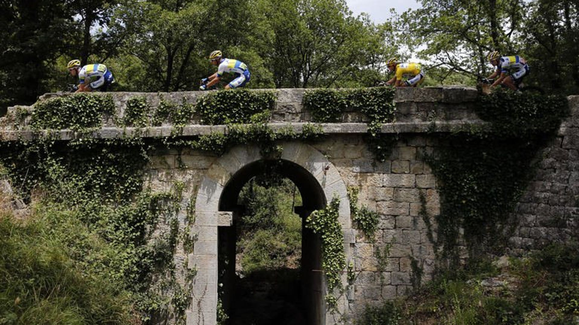 Old bridge, new bikes