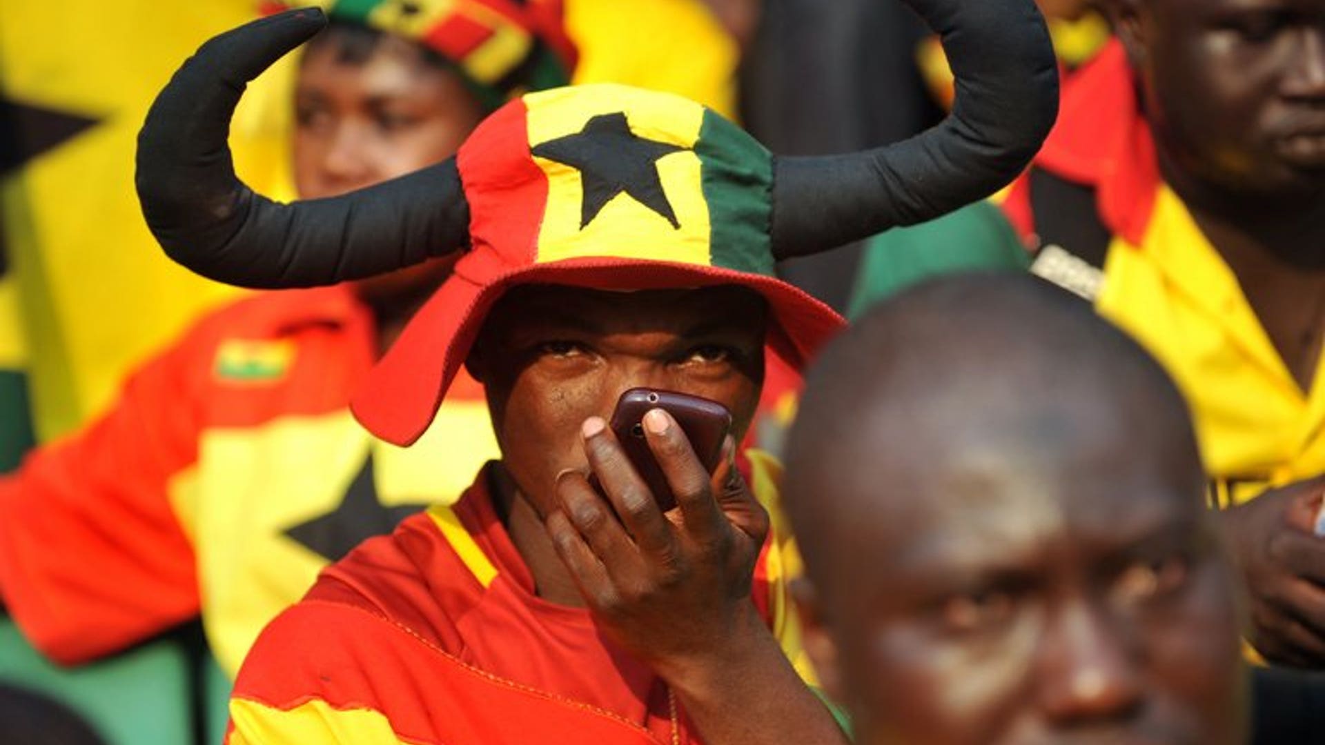 Cheering for Ghana
