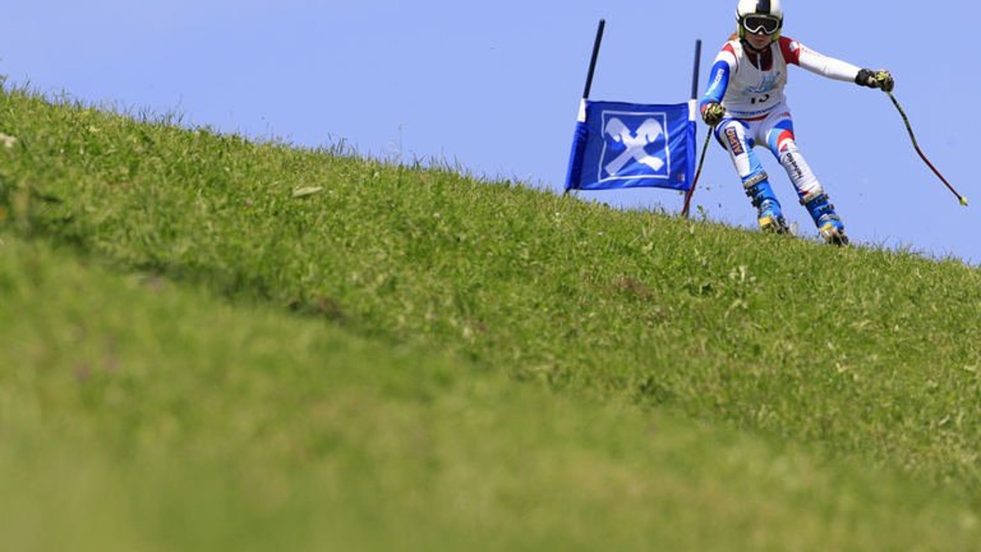 Grass slope