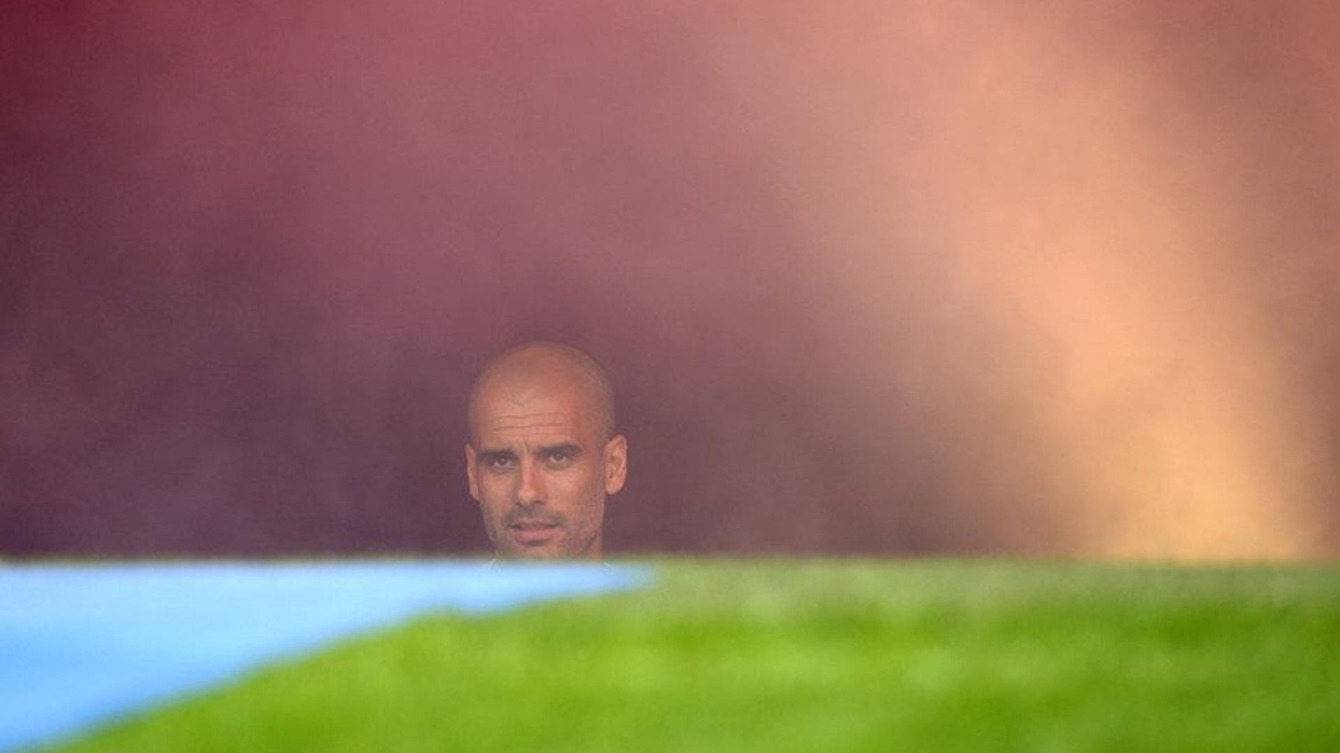 Pep arrives