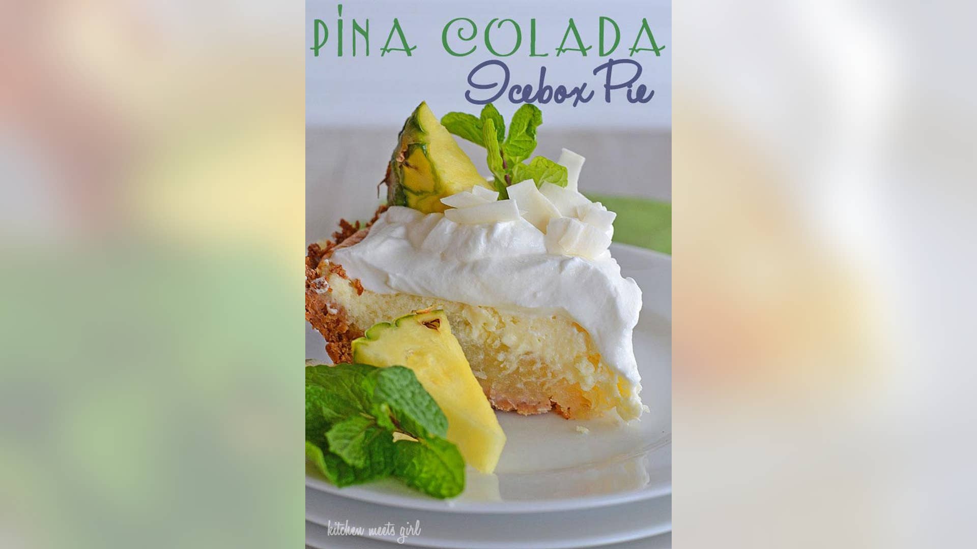 Pina Colada Icebox Pie