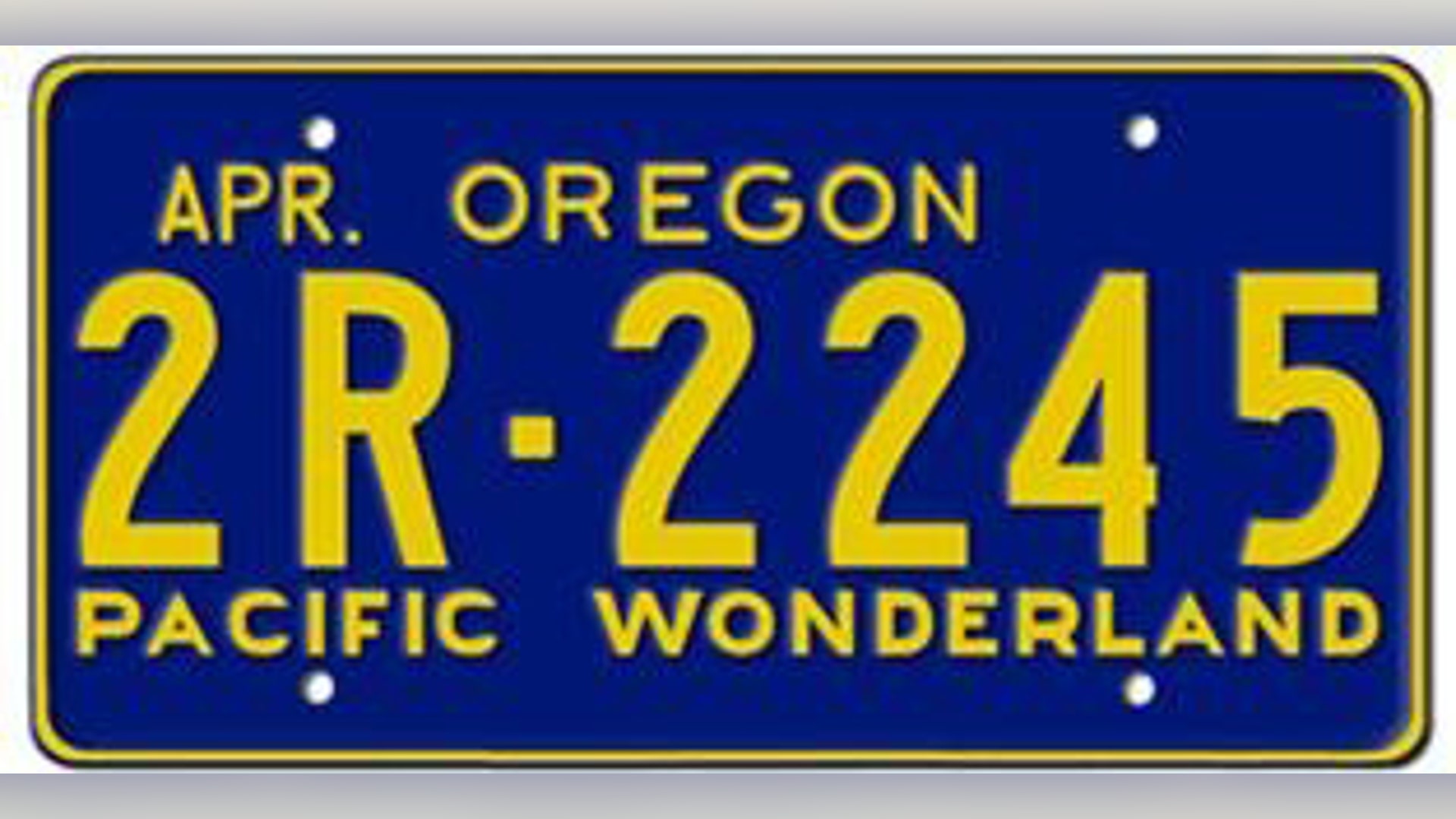 Oregon Pacific Wonderland Blue Plate (1960-64):