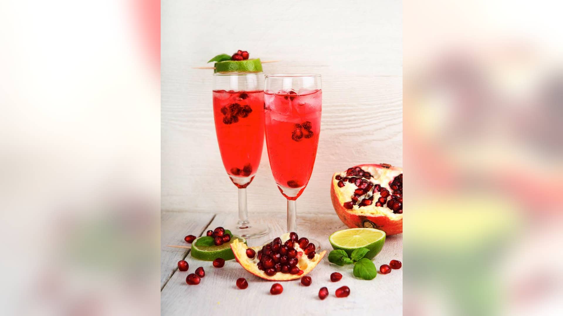 Pomegranate Lime Spritzer
