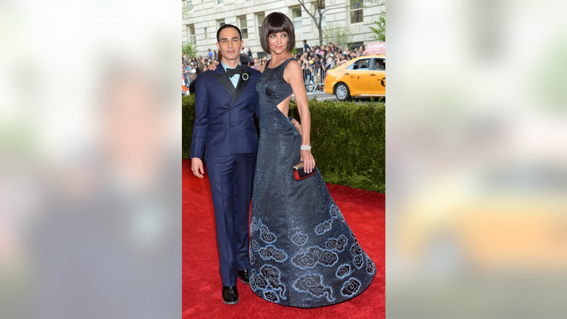 Zac Posen and Katie Holmes