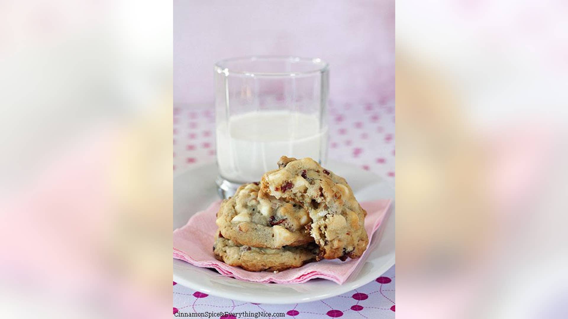White Chocolate Cranberry Pretzel Cookies