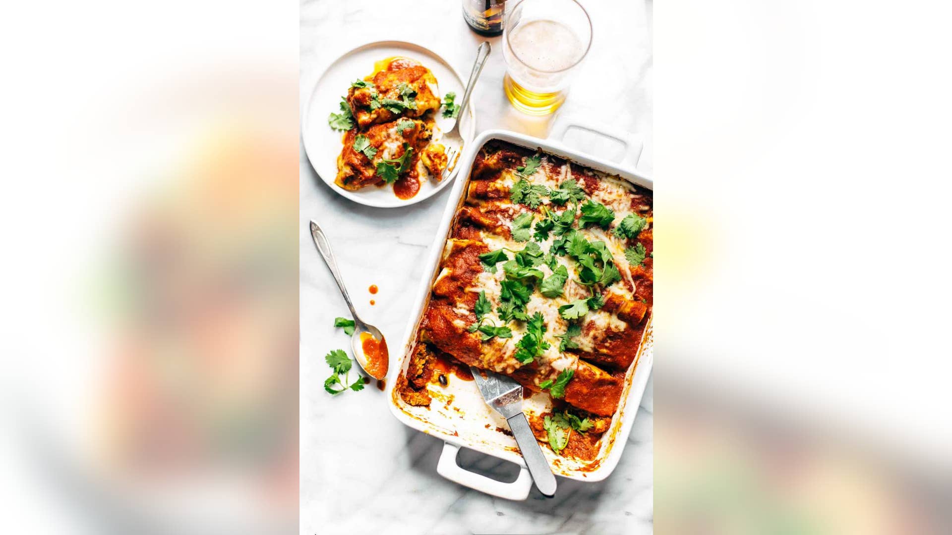 Lazy-Girl Chicken Quinoa Enchiladas