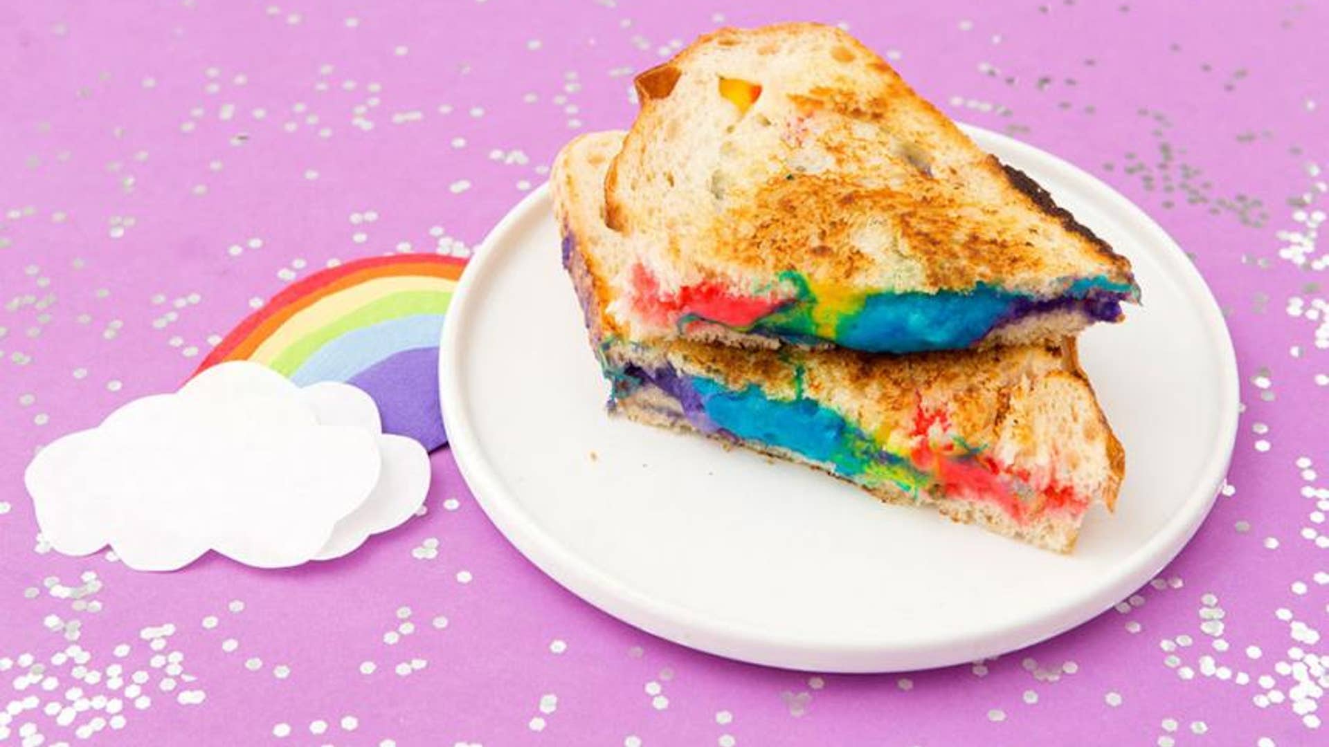 Rainbow Grilled Cheese