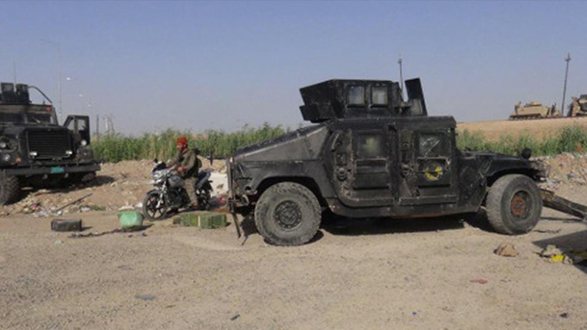 Photos of Iraqi Military gear claimed by ISIS in Ramadi