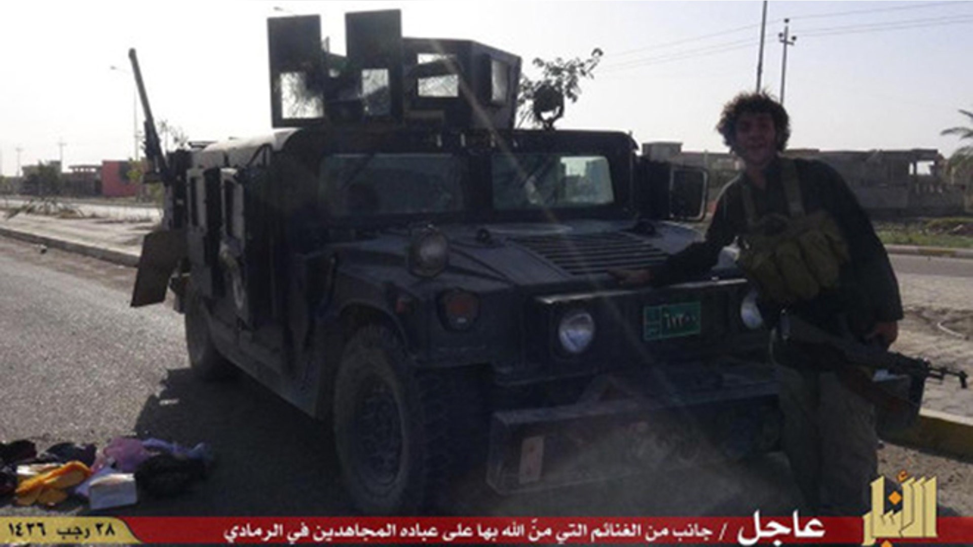 Photos of Iraqi Military gear claimed by ISIS in Ramadi
