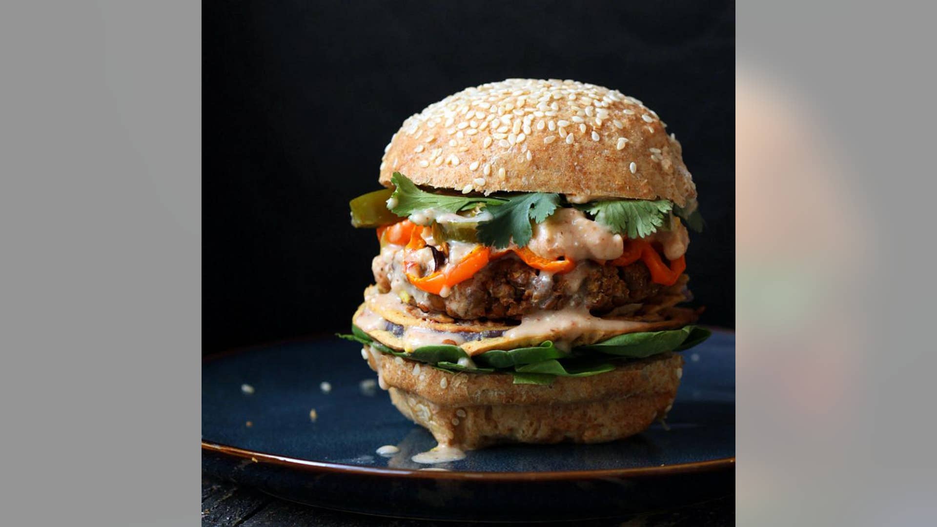 Red Lentil Cauliflower Burgers