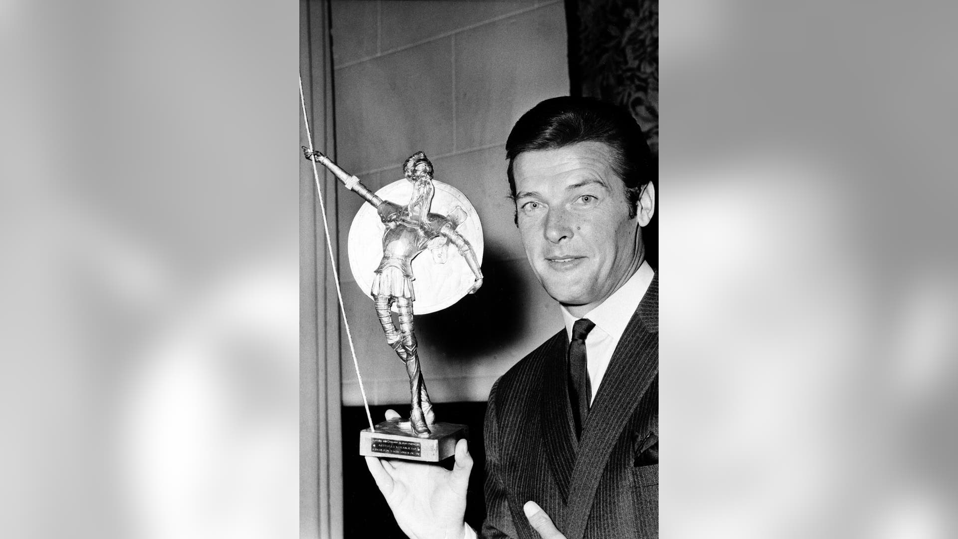 Moore with Spain's most prized award, the Don Quixote Award on July 8, 1968