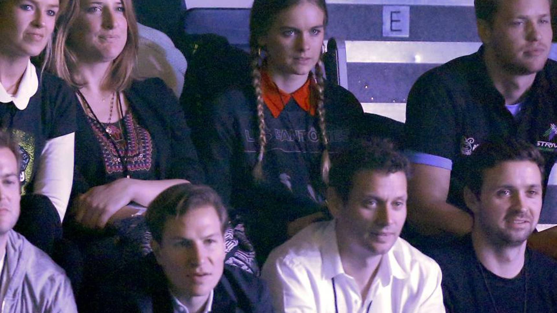 Watching the Event with Pigtails While Prince Harry Gives Speech