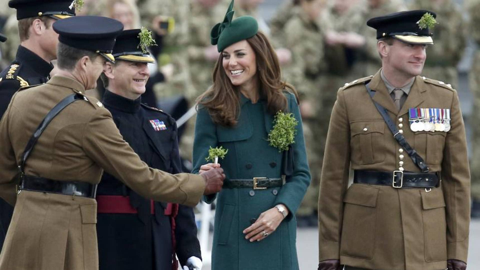 Handing Out Shamrocks