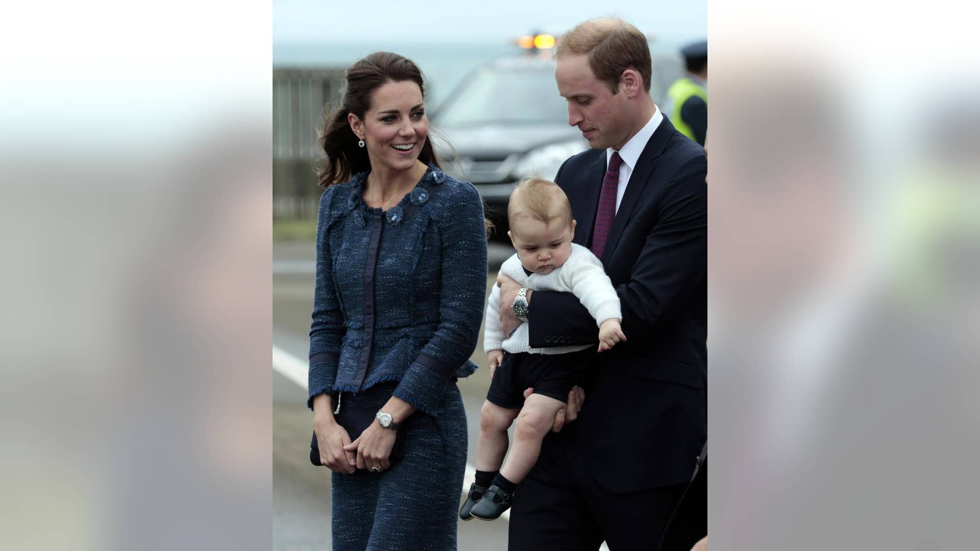 Maybe Prince George Realized His Hair Looks Exactly Like Daddy's