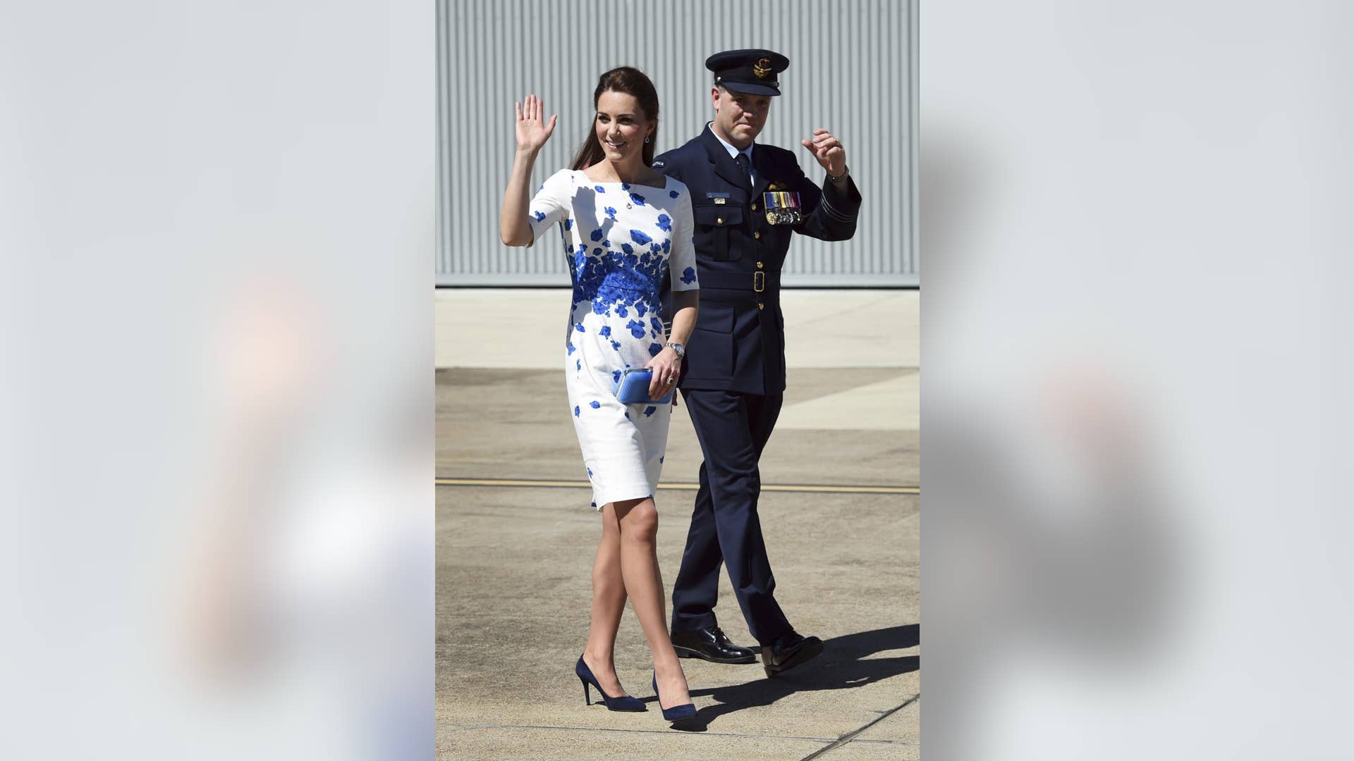 Walking with Commanding Officer of Number 1 Squadron, Wing Commander Stephen Chappell