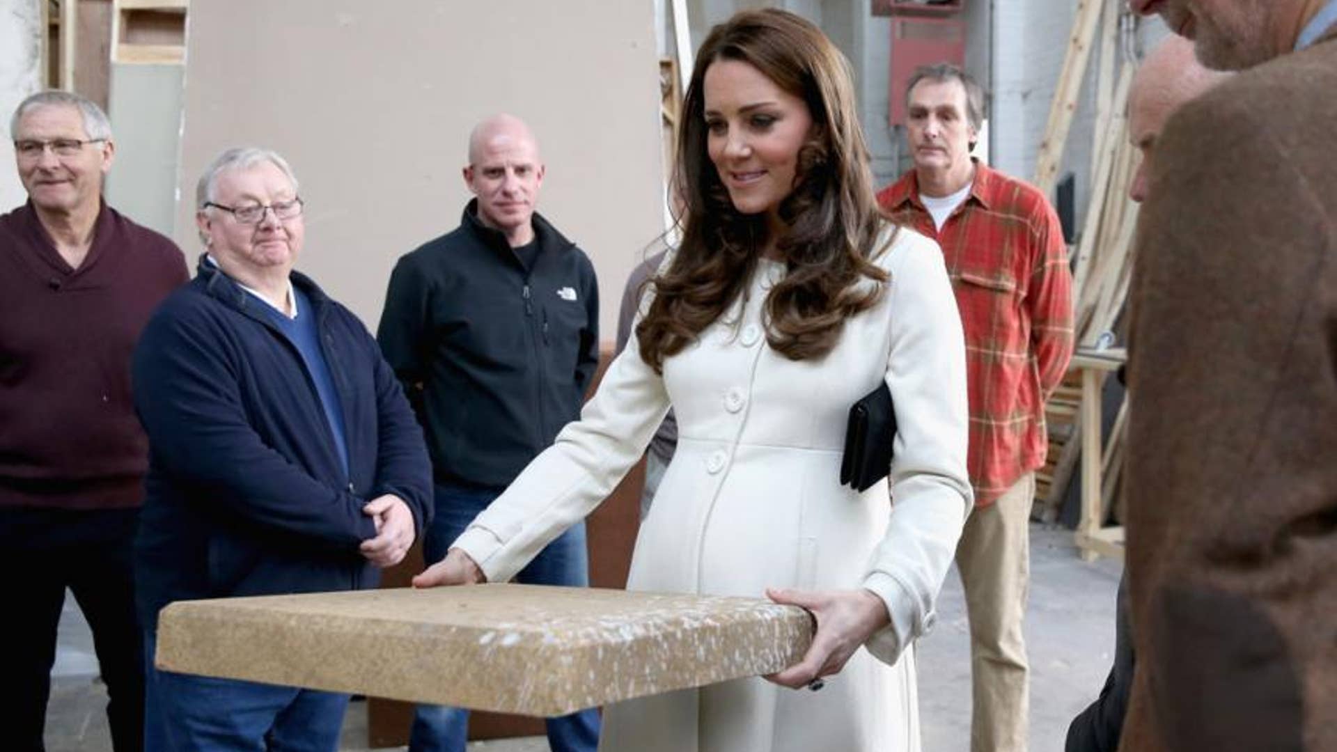 Being shown props at the set-construction department