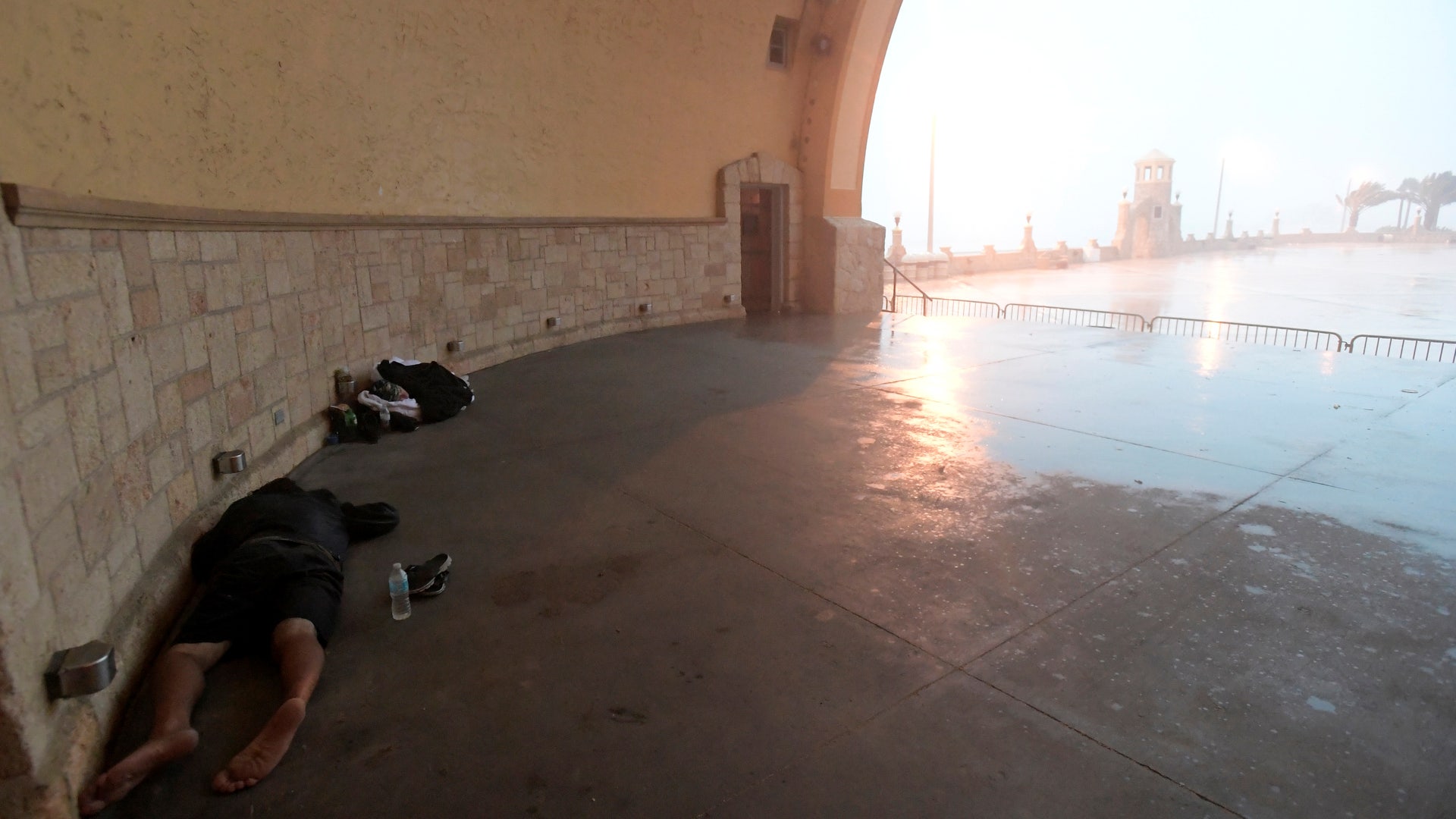 Matthew pummels coast, people take cover