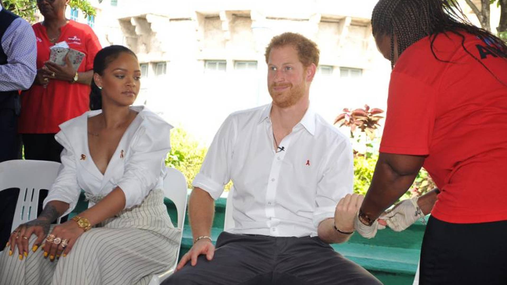 Prince Harry attempts to show off.