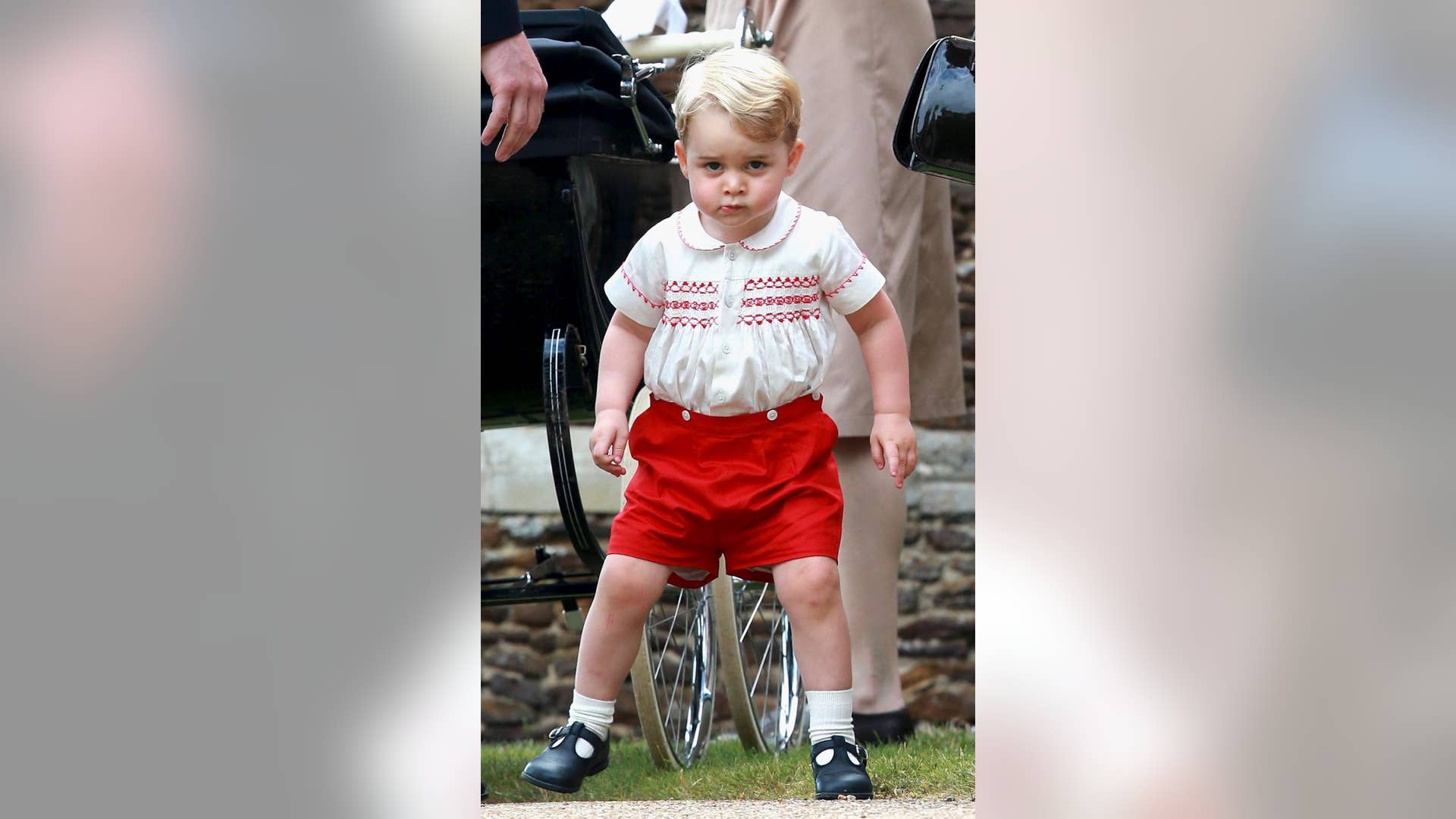 Prince George Posing for Photographer