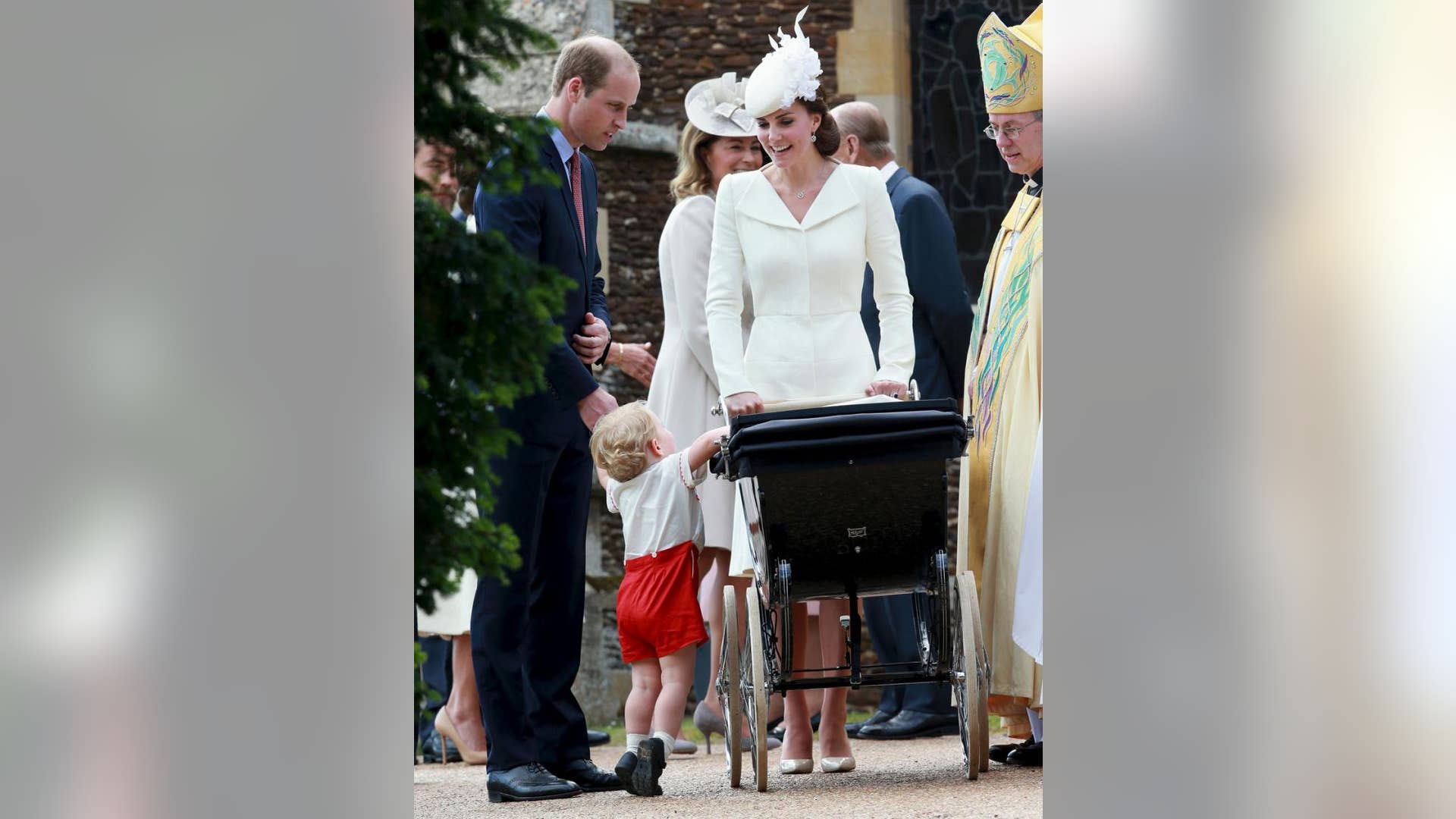 Prince George Checking in on Baby Sister