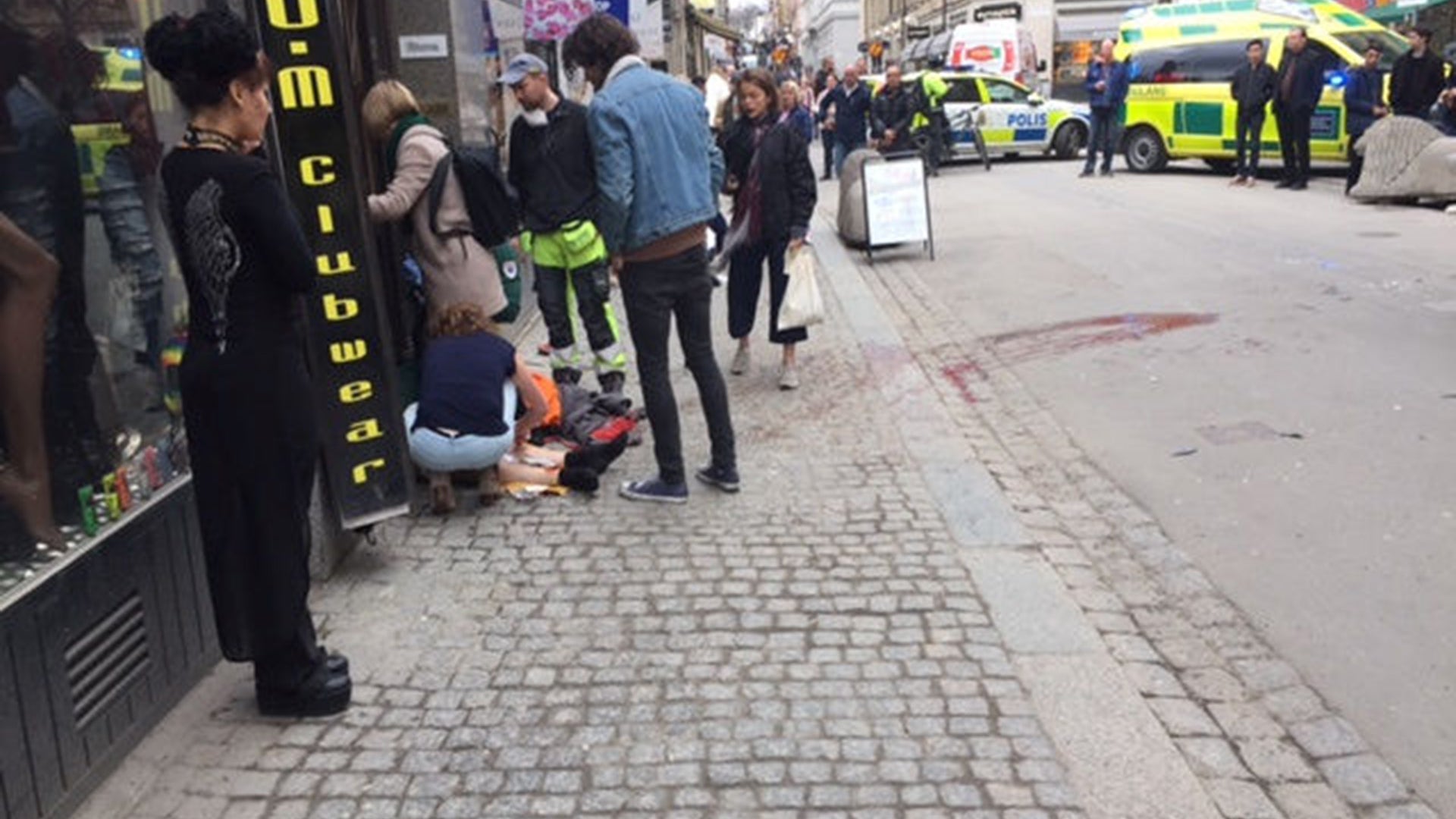 People were killed when a truck crashed into department store Ahlens on Drottninggatan, in central Stockholm