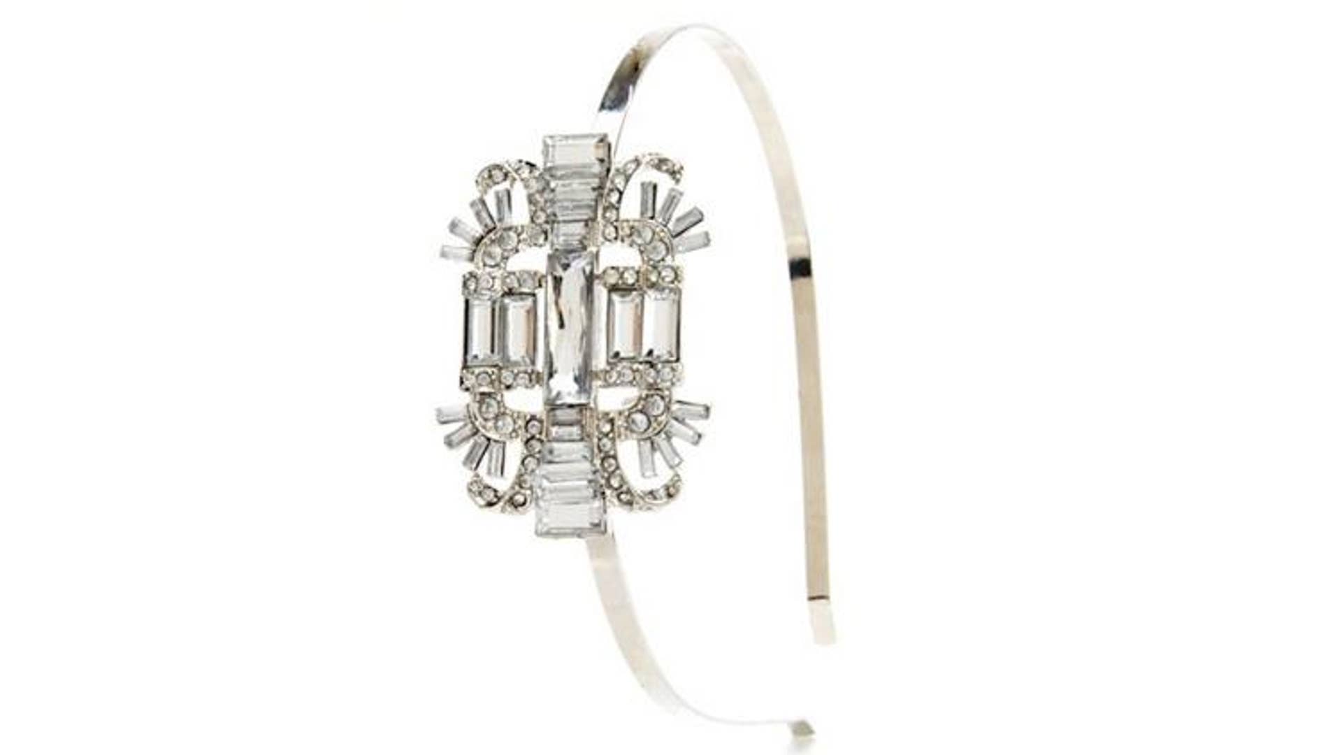 Charlotte Russe Deco Crystal Metallic Headband, $5
