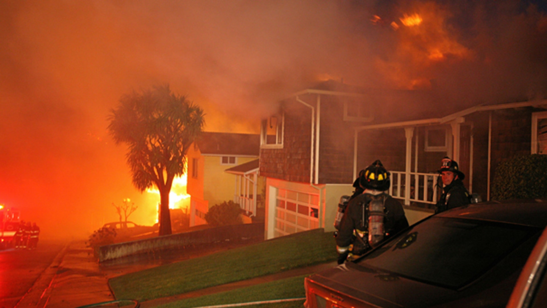 Flames Devour Homes