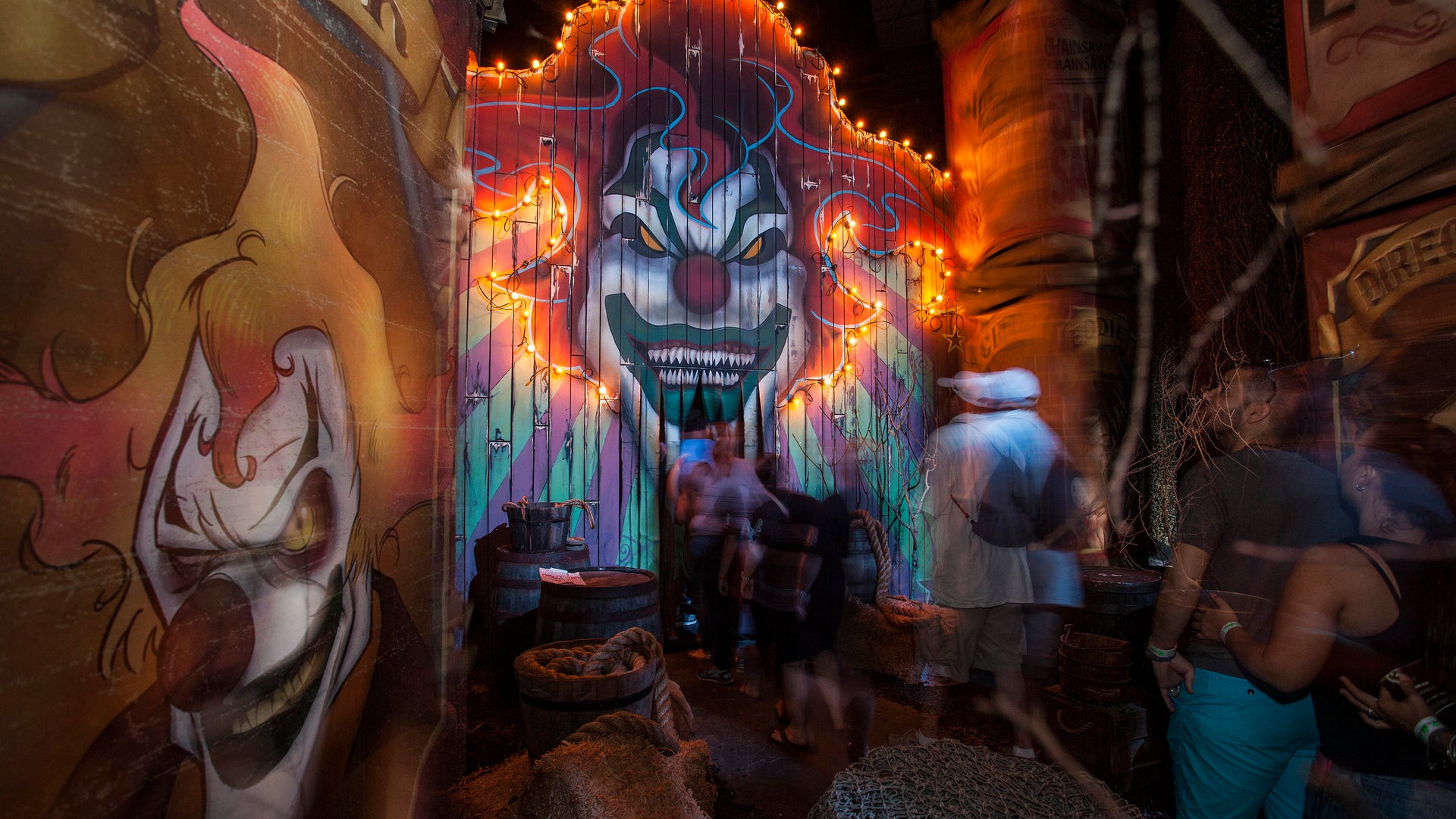 Jack the Clown welcomes visitors.