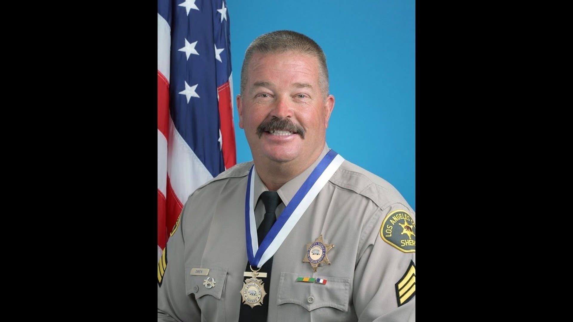 Los Angeles County Sheriff's Department Sgt. Steve Owen was shot and killed on Oct. 5 after responding to a burglary in progress in Lancaster, CA. The suspect fled into a nearby home where he took two teenagers hostage for several hours. As a SWAT team entered the apartment, the man fled but was quickly apprehended.