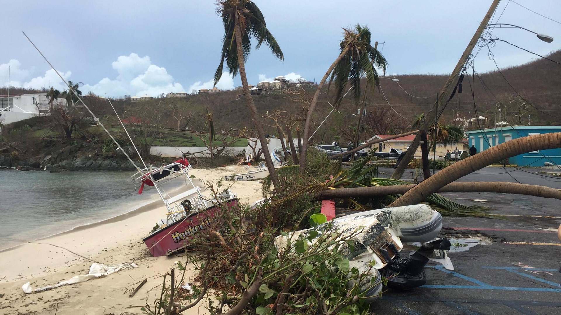 Acacia Wallenberg said her home in Saint John Island was destroyed in the storm.