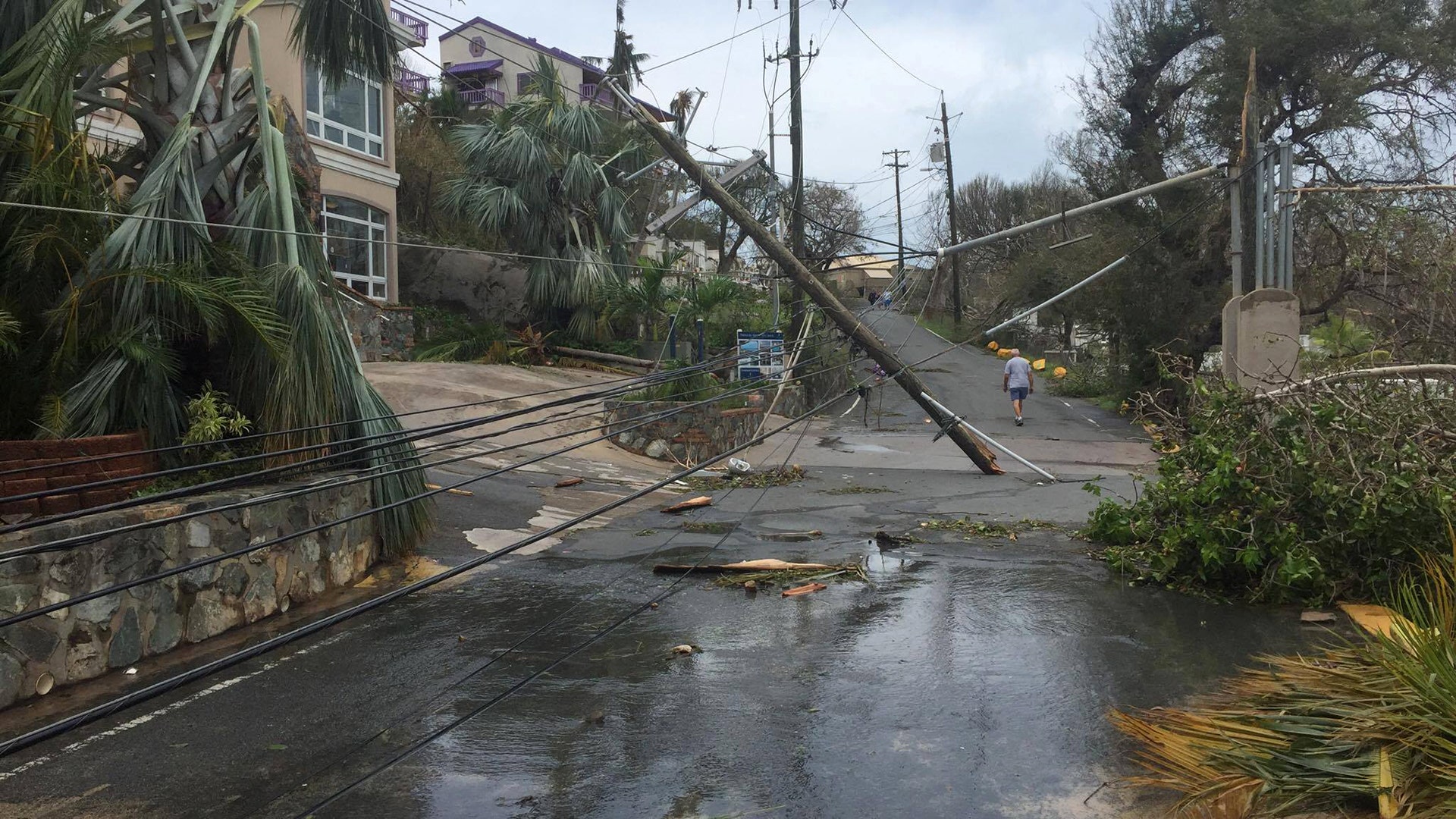 Saint John Island, part of the U.S. Virgin Islands, was hit by Hurricane Irma on Wednesday.