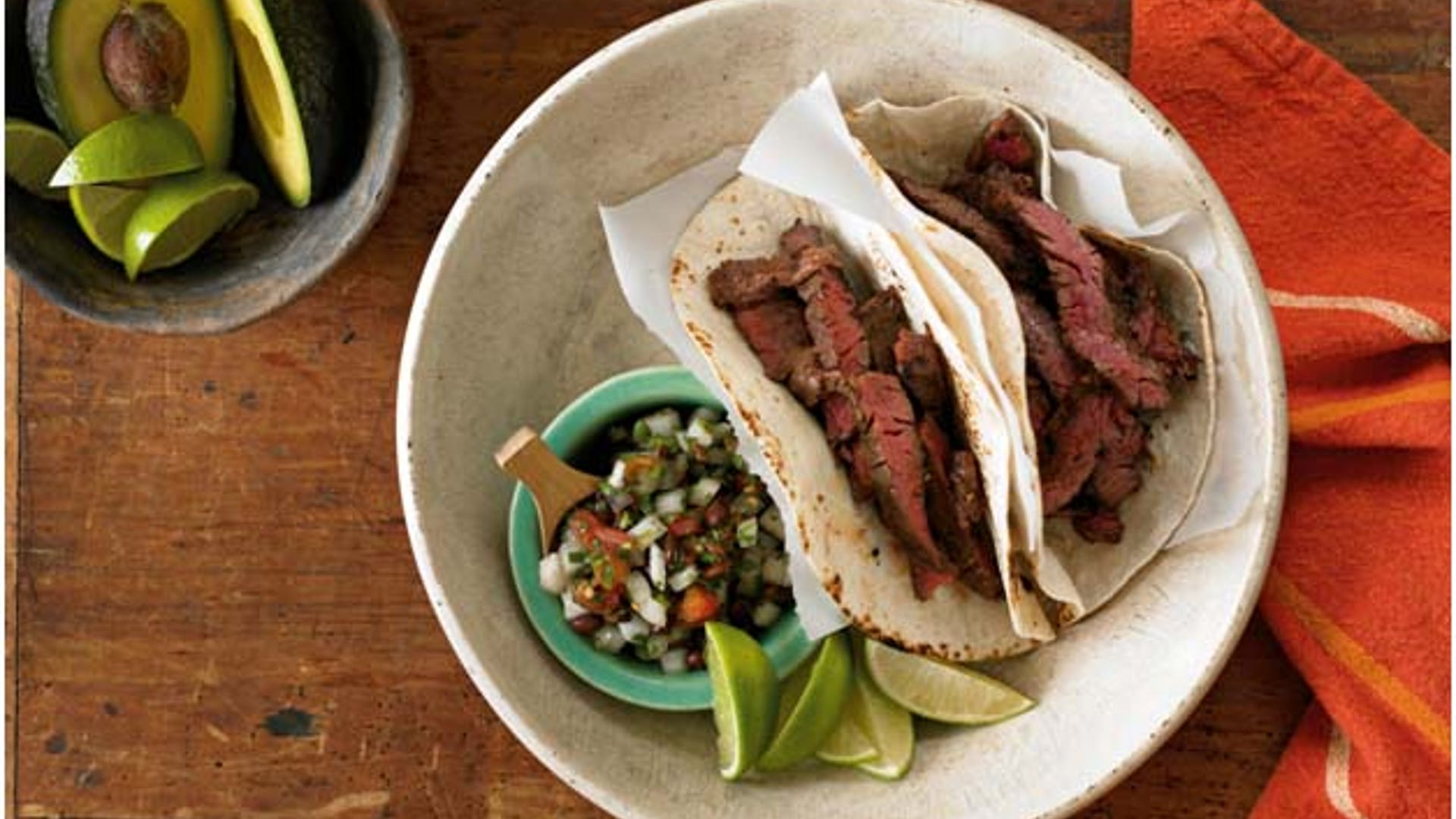 FNL grill skirt steak fajitas