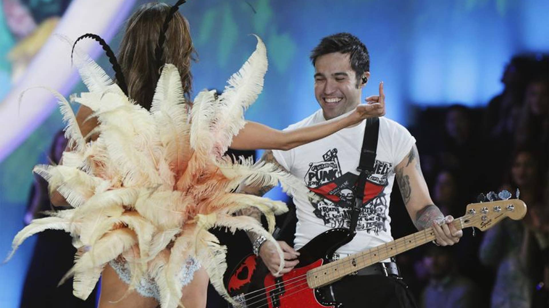 Model Alessandra Ambrosio and Guitarist Pete Wentz