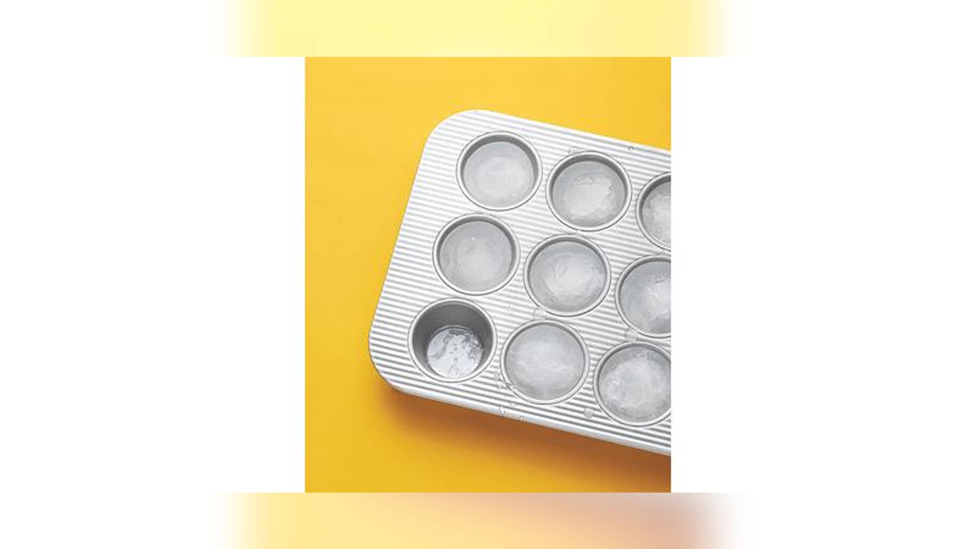 Muffin Tin as Large Ice Cube Tray